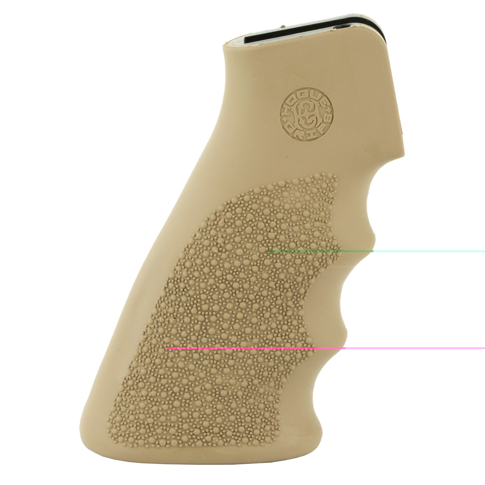 Hogue 15003 OverMolded Grip Desert Tan Rubber with Finger Grooves for AR-15, M16