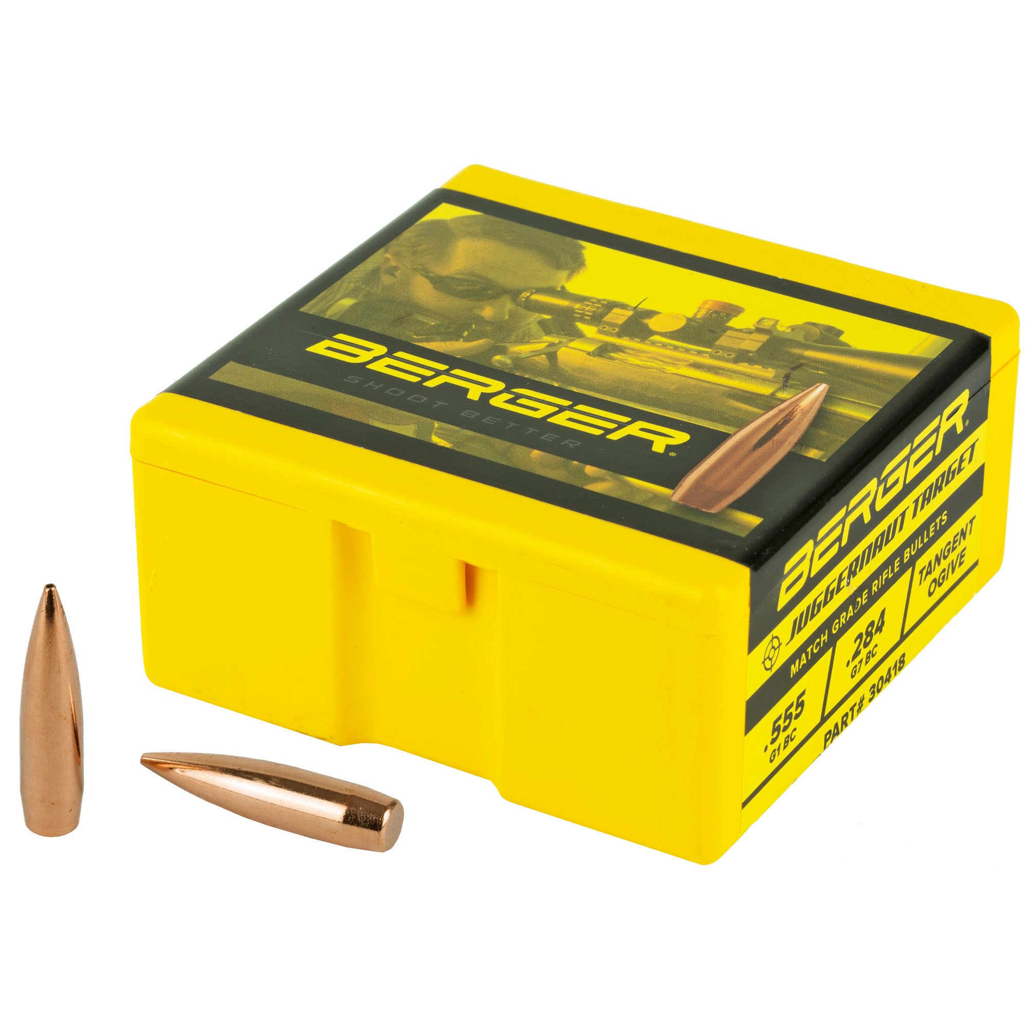 Berger Juggernaut Target Bullets 30 Caliber (308 Diameter) 185 Grain Hollow Point Boat Tail Box of 100