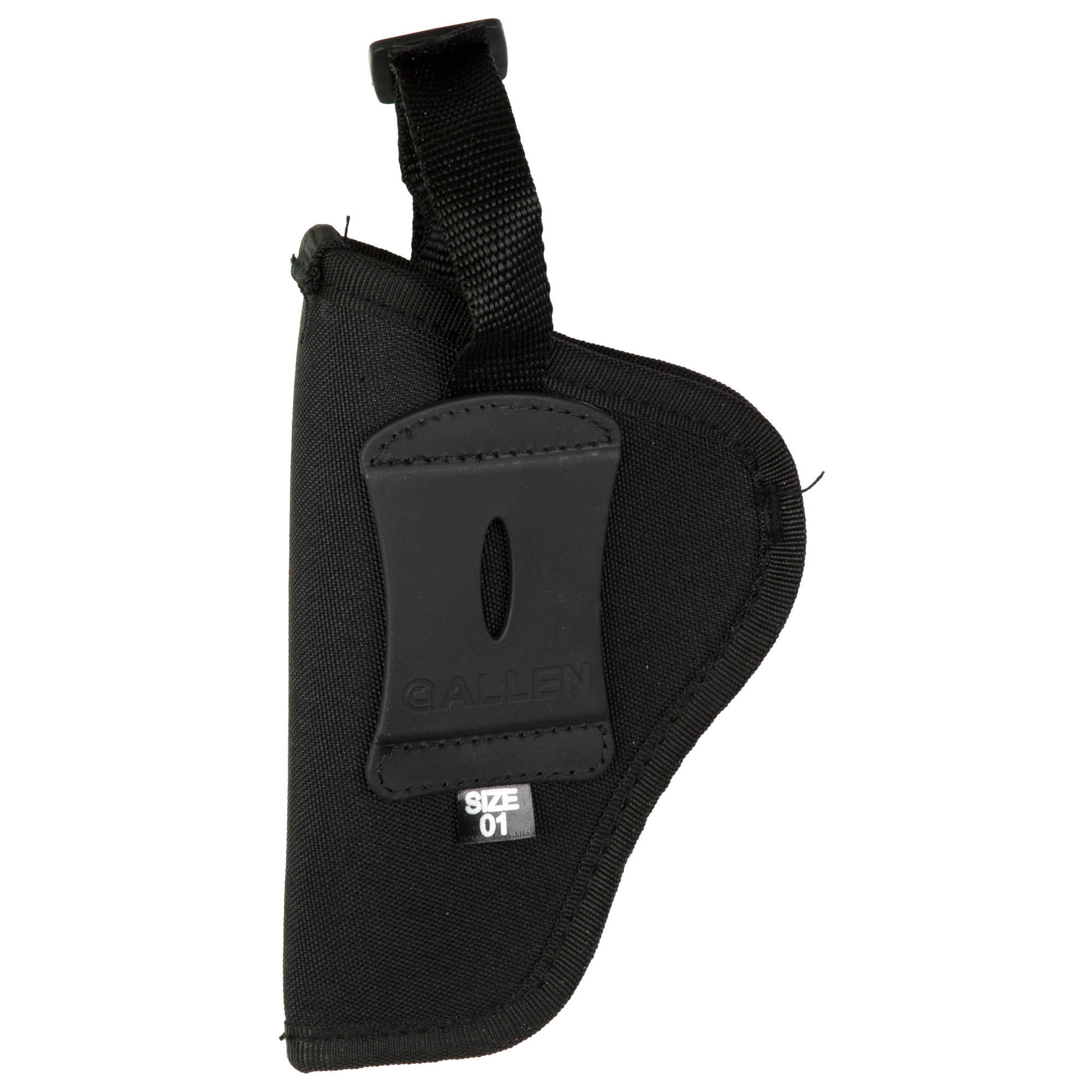 Allen 44809 Cortez Holster Size 09 OWB Style made of Polyester with Black Finish, Adjustable Strap & Belt Loop Mount Type fits 2" Barrel Small Frame 5rd Revolver with Hammer Spur for Right Hand