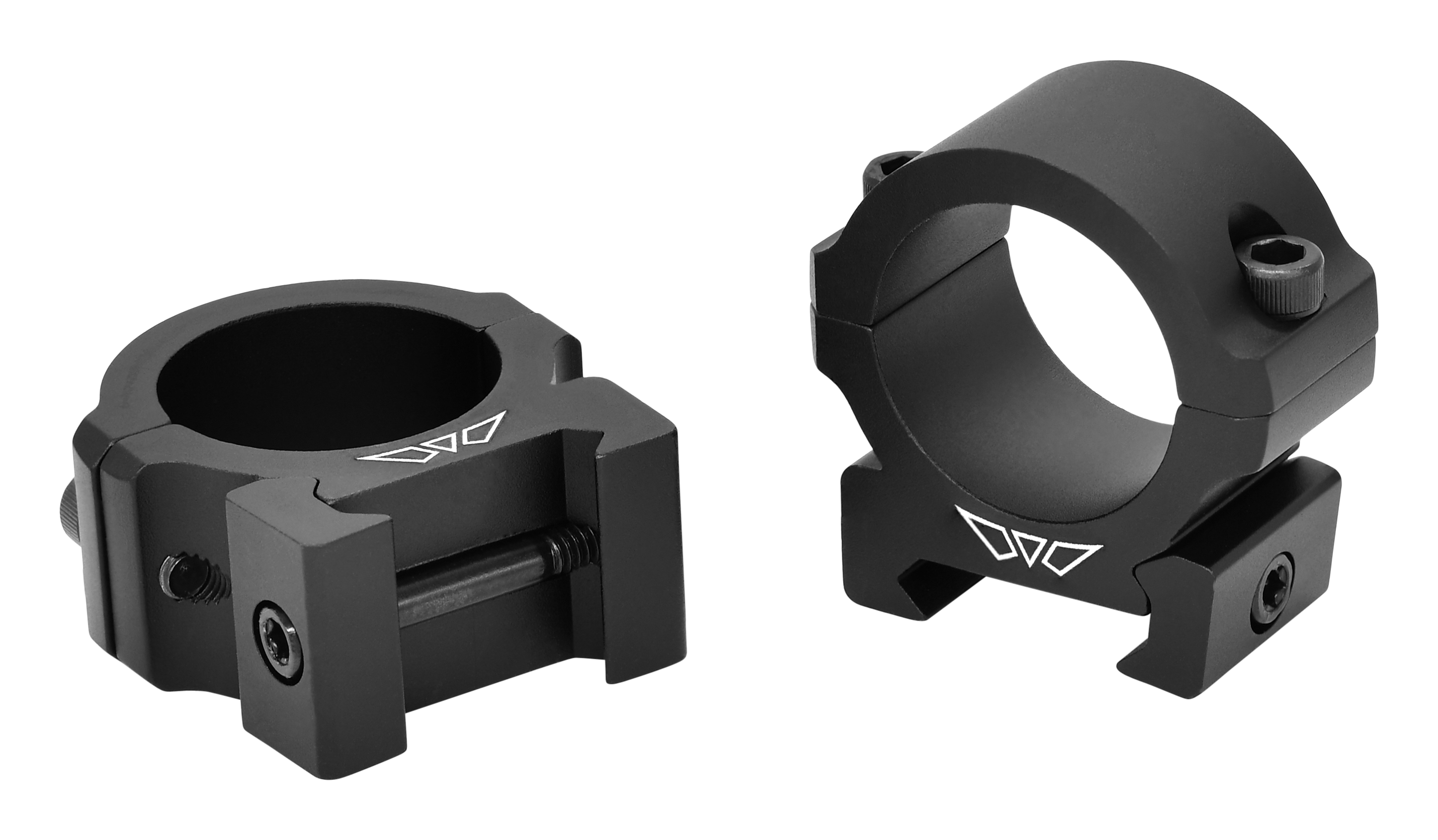 Warne Vapor Horizontal Picatinny-Style Aluminum Rings Matte