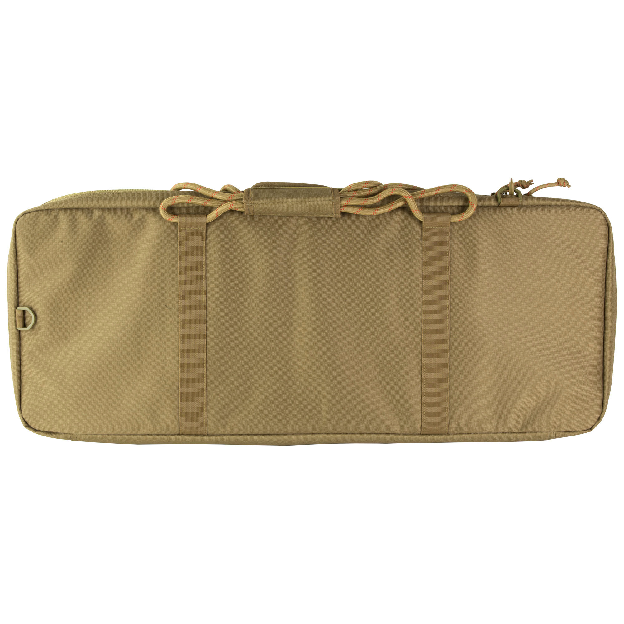 Tac Six 10830 Squad Tactical Case made of Coyote 600D Polyester with Lockable Zippers, MOLLE System, Elastic Loops, Storage Pockets, Rope Handles, & Detachable Shoulder Strap 32" x 13" W x 4.50" H Interior Dimensions