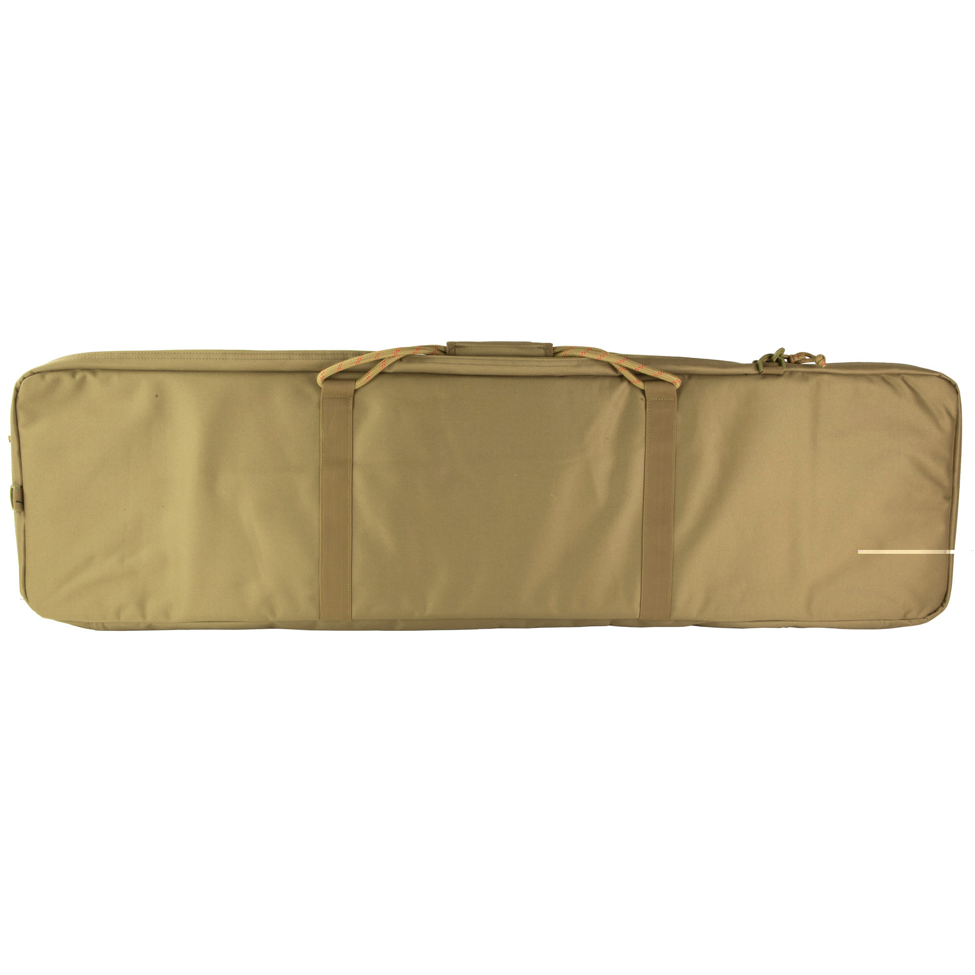 Tac Six 10830 Squad Tactical Case made of Coyote 600D Polyester with Lockable Zippers, MOLLE System, Elastic Loops, Storage Pockets, Rope Handles, & Detachable Shoulder Strap 32" x 13" W x 4.50" H Interior Dimensions
