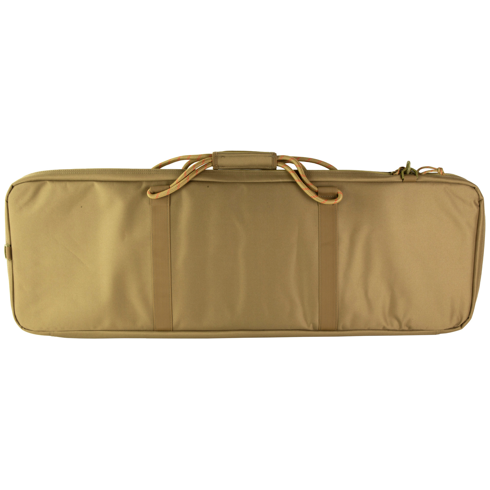 Tac Six 10830 Squad Tactical Case made of Coyote 600D Polyester with Lockable Zippers, MOLLE System, Elastic Loops, Storage Pockets, Rope Handles, & Detachable Shoulder Strap 32" x 13" W x 4.50" H Interior Dimensions