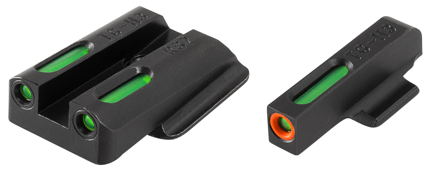 TRUGLO TFX Pro Sight Set Ruger LC9, LC9s, LC380 Tritium / Fiber Optic Green with Orange Front Dot Outline