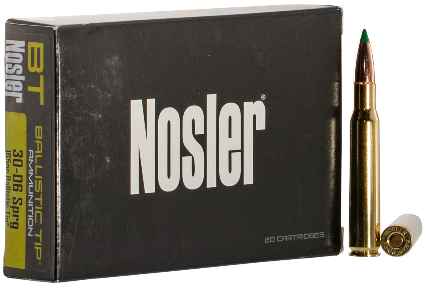 Nosler BT Ammunition 30-06 Springfield 165 Grain Ballistic Tip 20RD