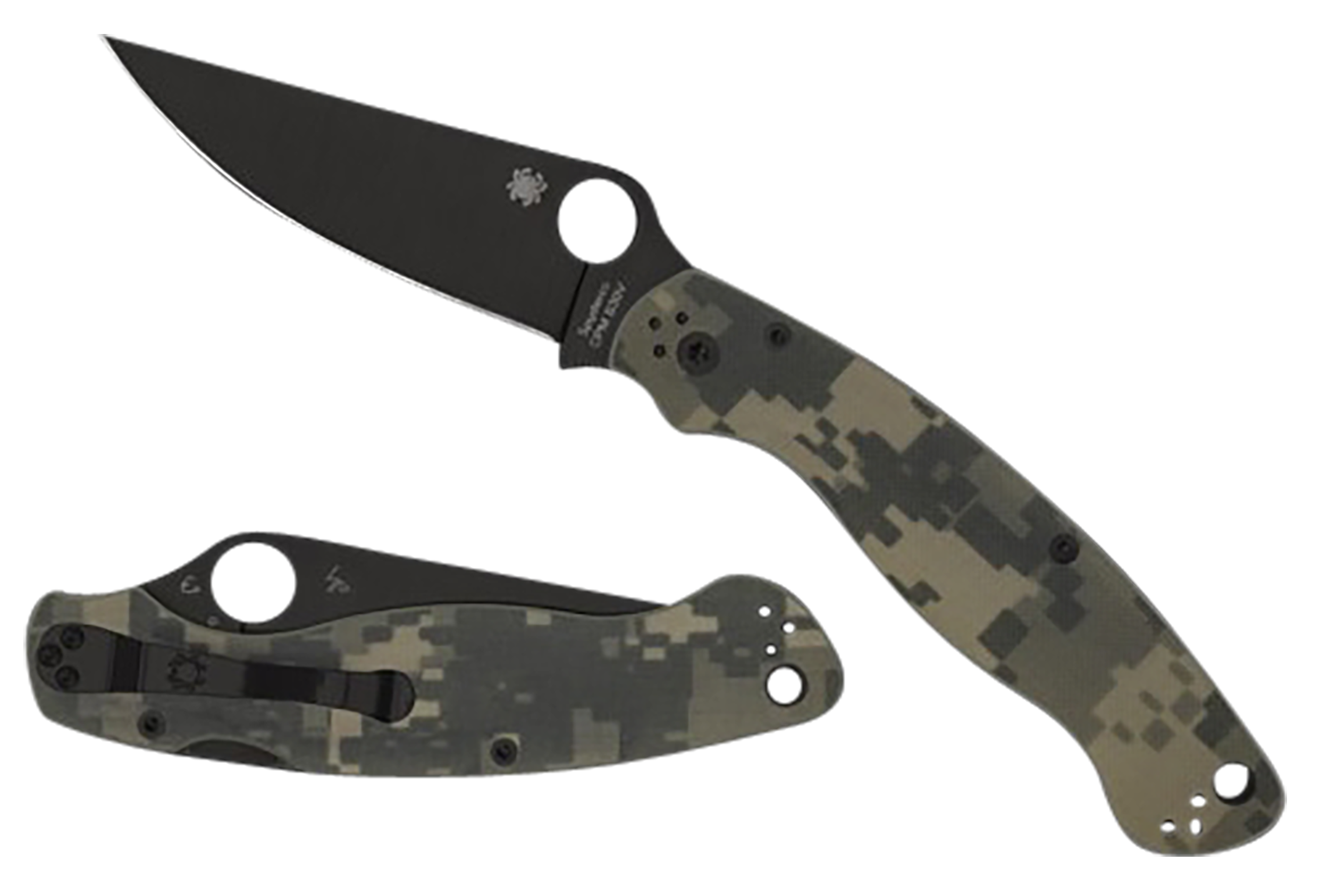 Spyderco , Spy C36gpcmobk2    Military 2 Camo G-10  Reveal 13