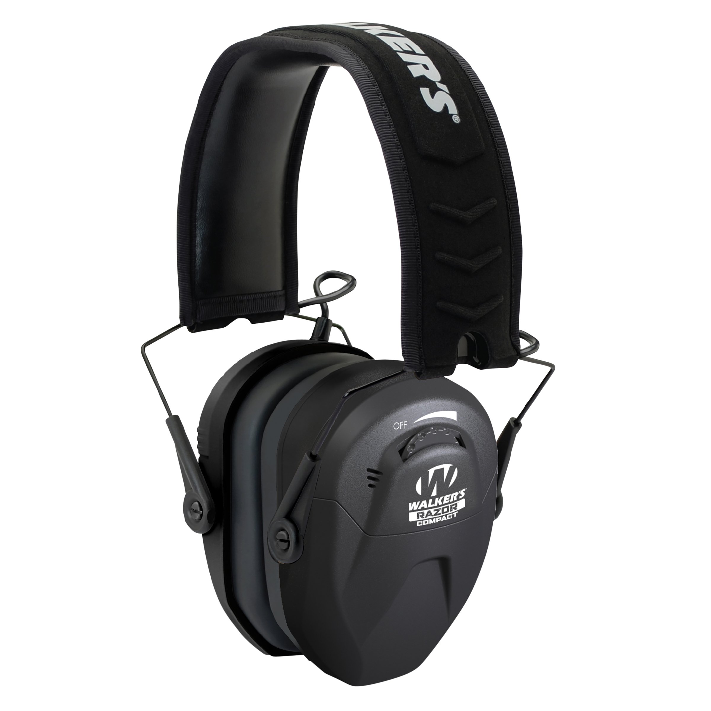 Walker's Razor Compact Youth & Women's Electronic Earmuffs (NRR 23 dB) Black