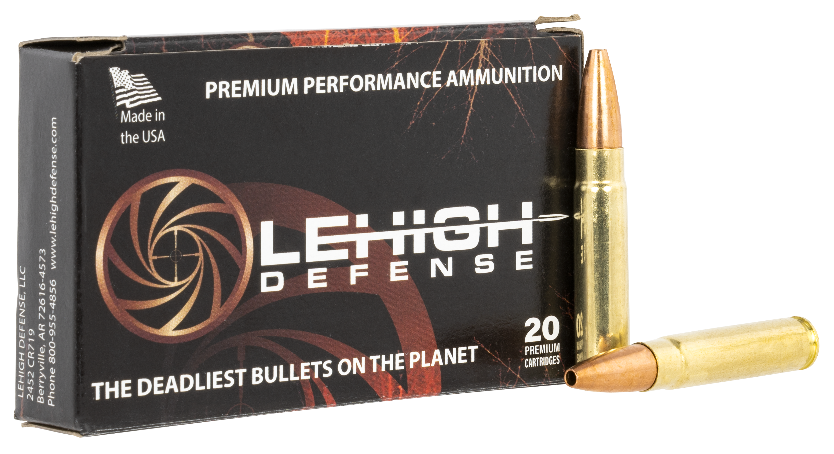 Lehigh Defense CC Ammunition 300 HAMR 125 Grain Controlled Chaos Lead Free 20RD