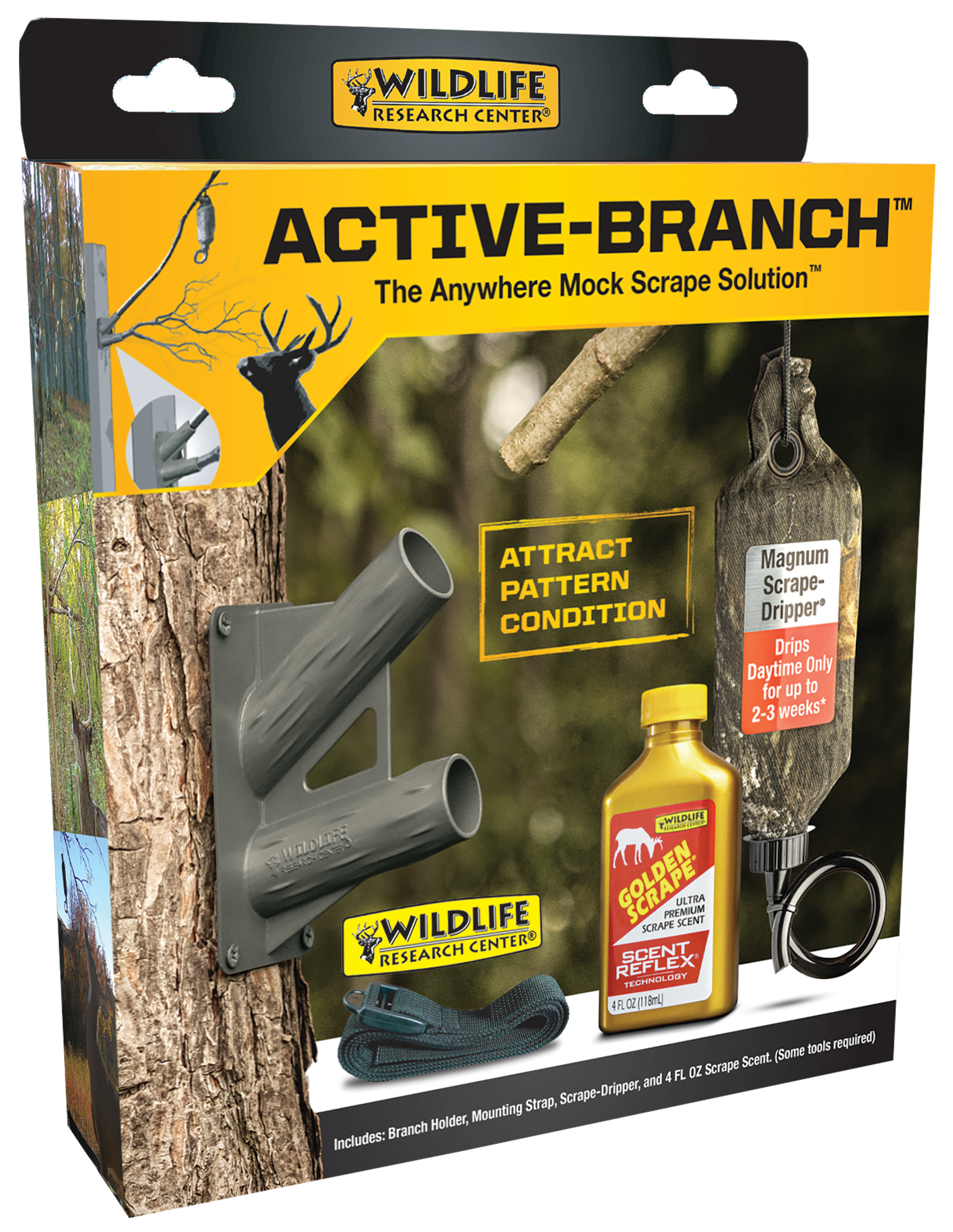 Wildlife Research Active-branch, Wild 393 Active-branch Mock Scrape Kit