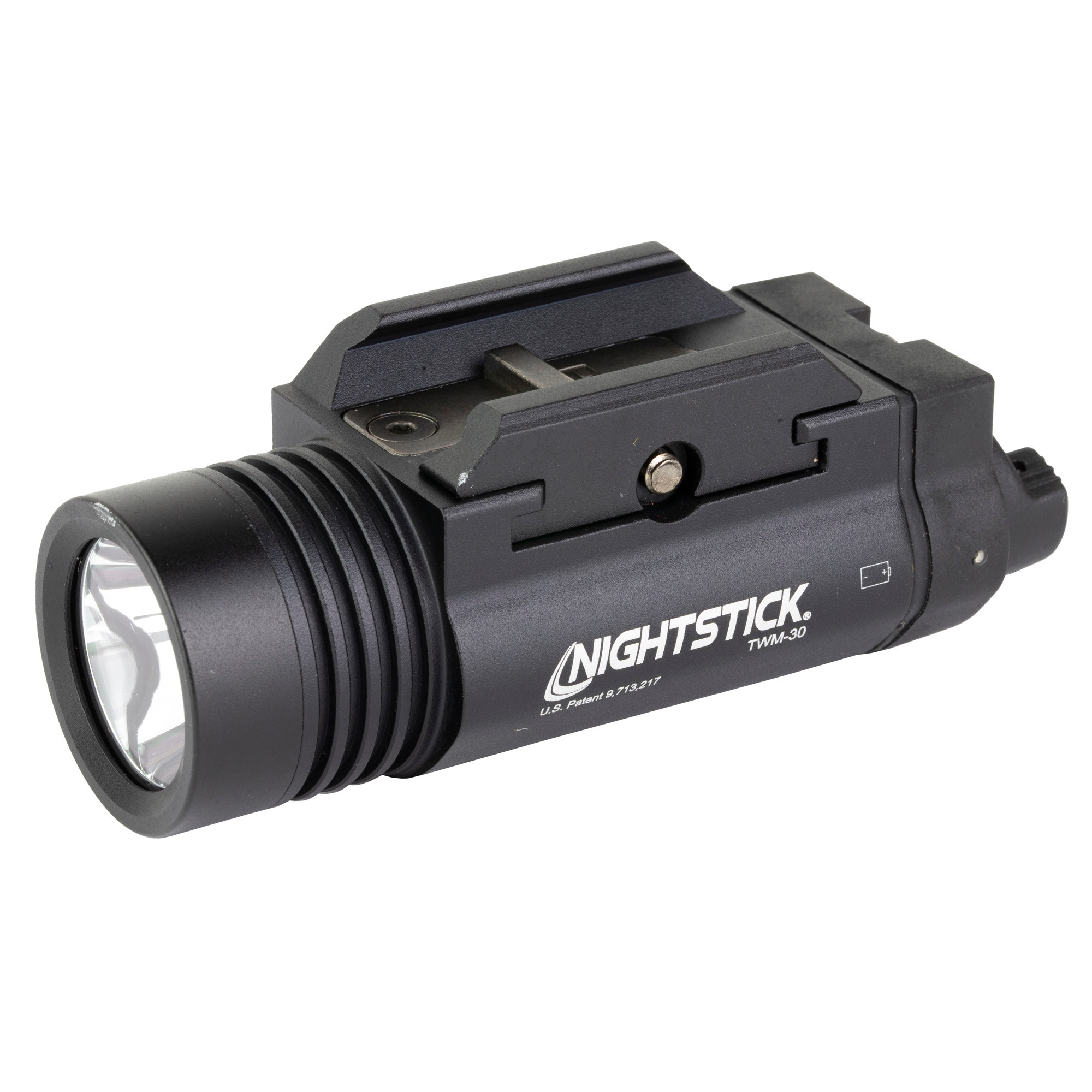Nightstick TWM30 TWM-30For Handgun 1200 Lumens Output White LED Light 194 Meters Beam 3 Cross-Rail Inserts/2 Cross-Rail Mounting Screws/Allen Wrench/Batteries Mount Black Anodized Hardcoat Aluminum