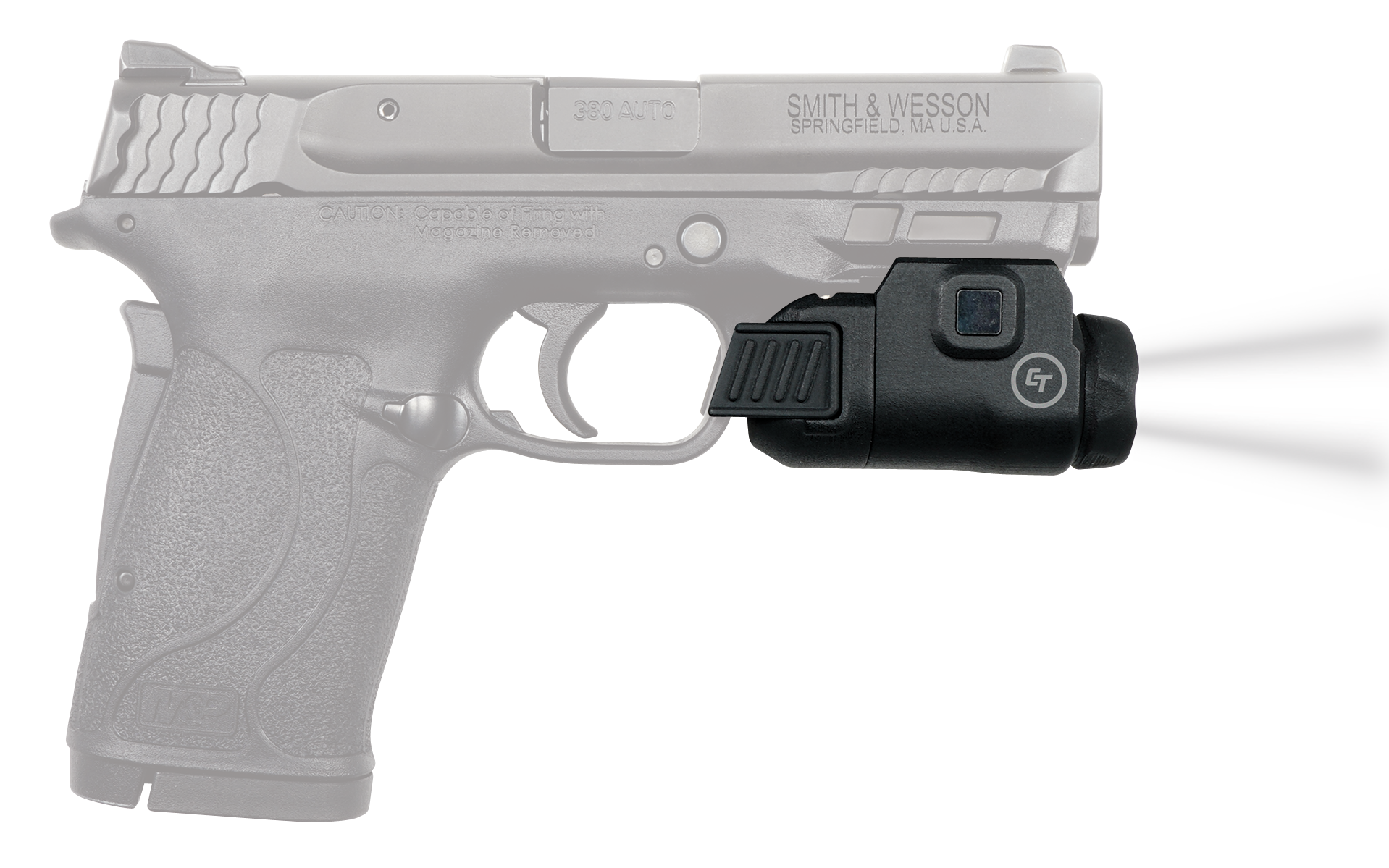Crimson Trace CMR209 Rail MasterFor Handgun 200 Lumens Output White Cree LED Light 1913 Picatinny Rail Mount Matte Black Polymer