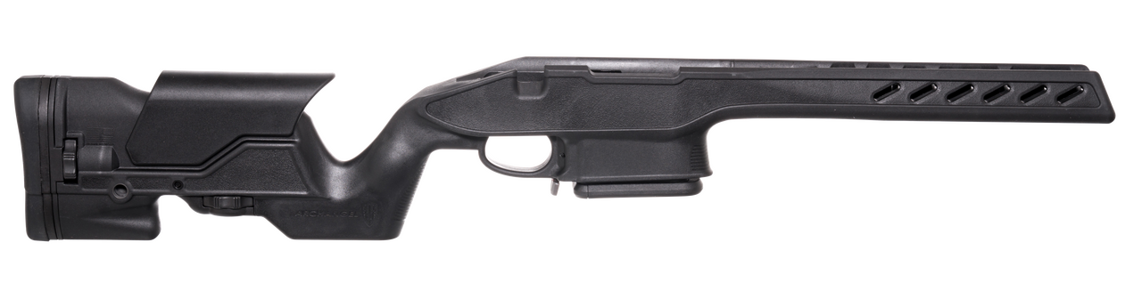 Archangel AA700SA Precision Elite StockBlack Synthetic Fixed with Adjustable Cheek Riser for Remington 700 Short Action Includes Mag