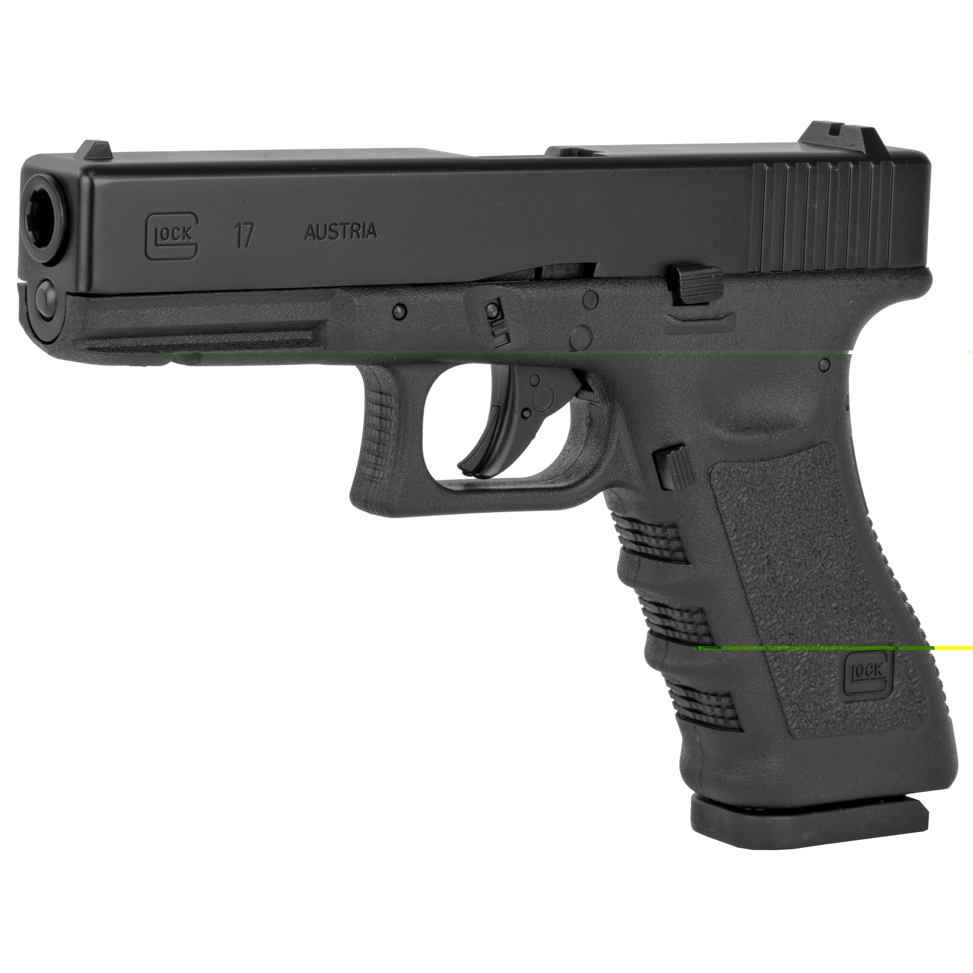 Umarex Glock Air Guns 2255208 Glock 17 Gen3 CO2 177 BB 18+1 4.48" Black Polymer Grips