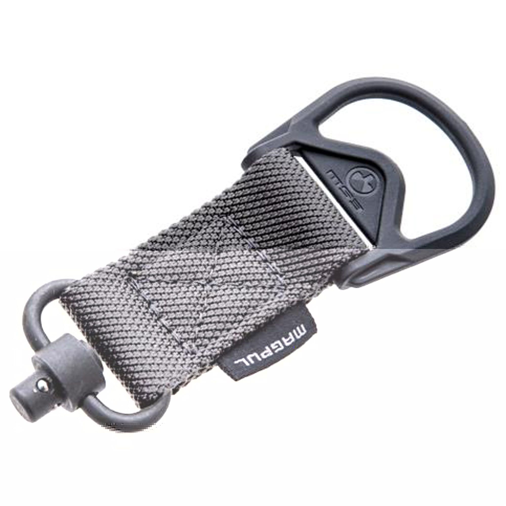Magpul MAG517-GRY MS1/MS3 QD Sling Adapter made of Steel with Maganese Phosphate Stealth Gray Finish, Polymer Hardware, Nylon 1.25" Webbing & Two to One-Point Design for AR-15, M4, M16, AK-Platform & AKM