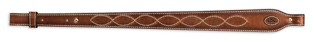 Browning 122617 Heritage Sling made of Brown Leather with Suede Backing & Buckmark Patch, 25"-28" OAL & Adjustable Design for Rifles