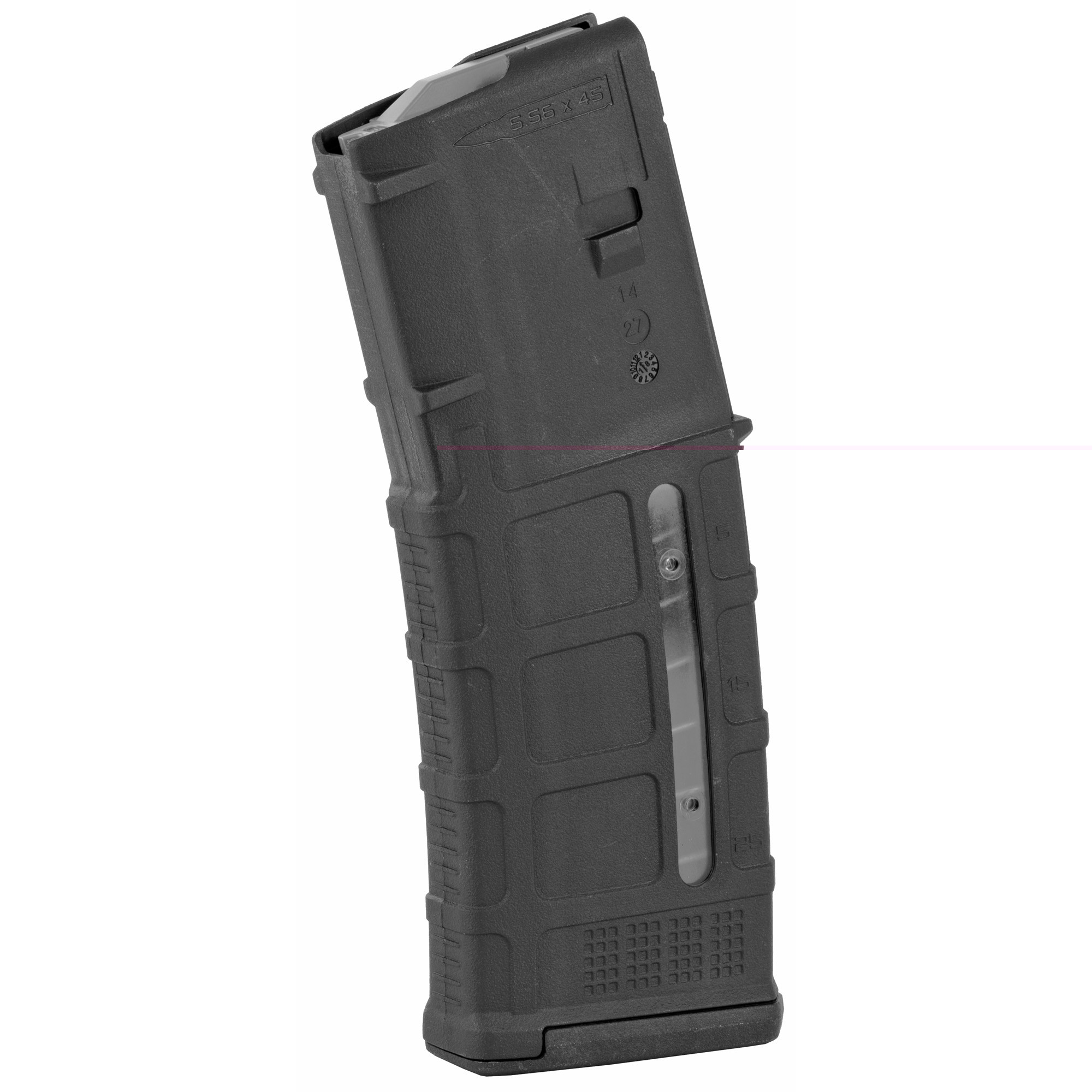 Magpul MAG556-BLK PMAG GEN M3 Black Detachable with Capacity Window 30rd 223 Rem, 5.56x45mm NATO for AR-15, M16, M4