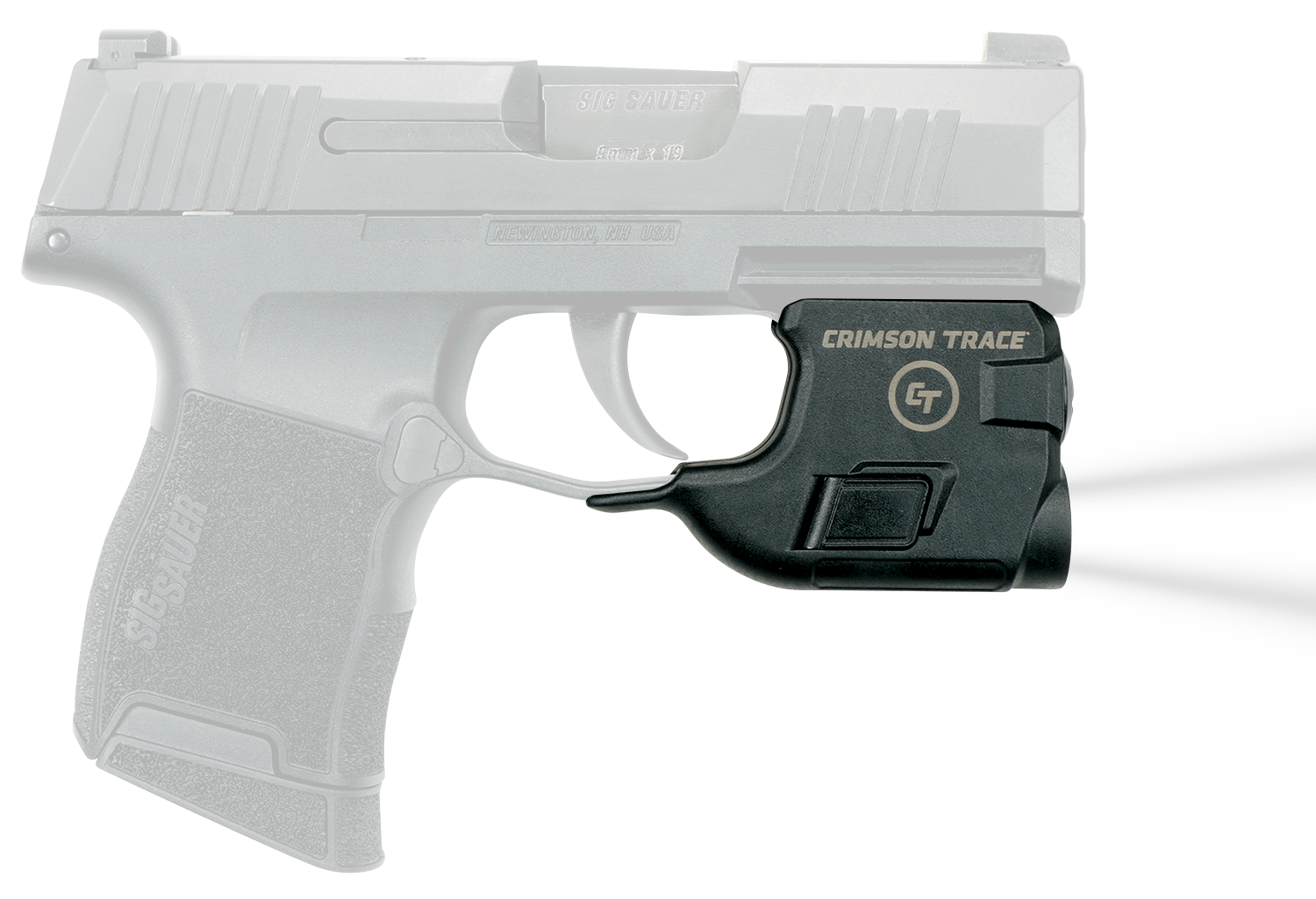 Crimson Trace LTG772 LightguardFor Handgun Sig P365 110 Lumens Output White LED Light Trigger Guard Mount Matte Black Polymer