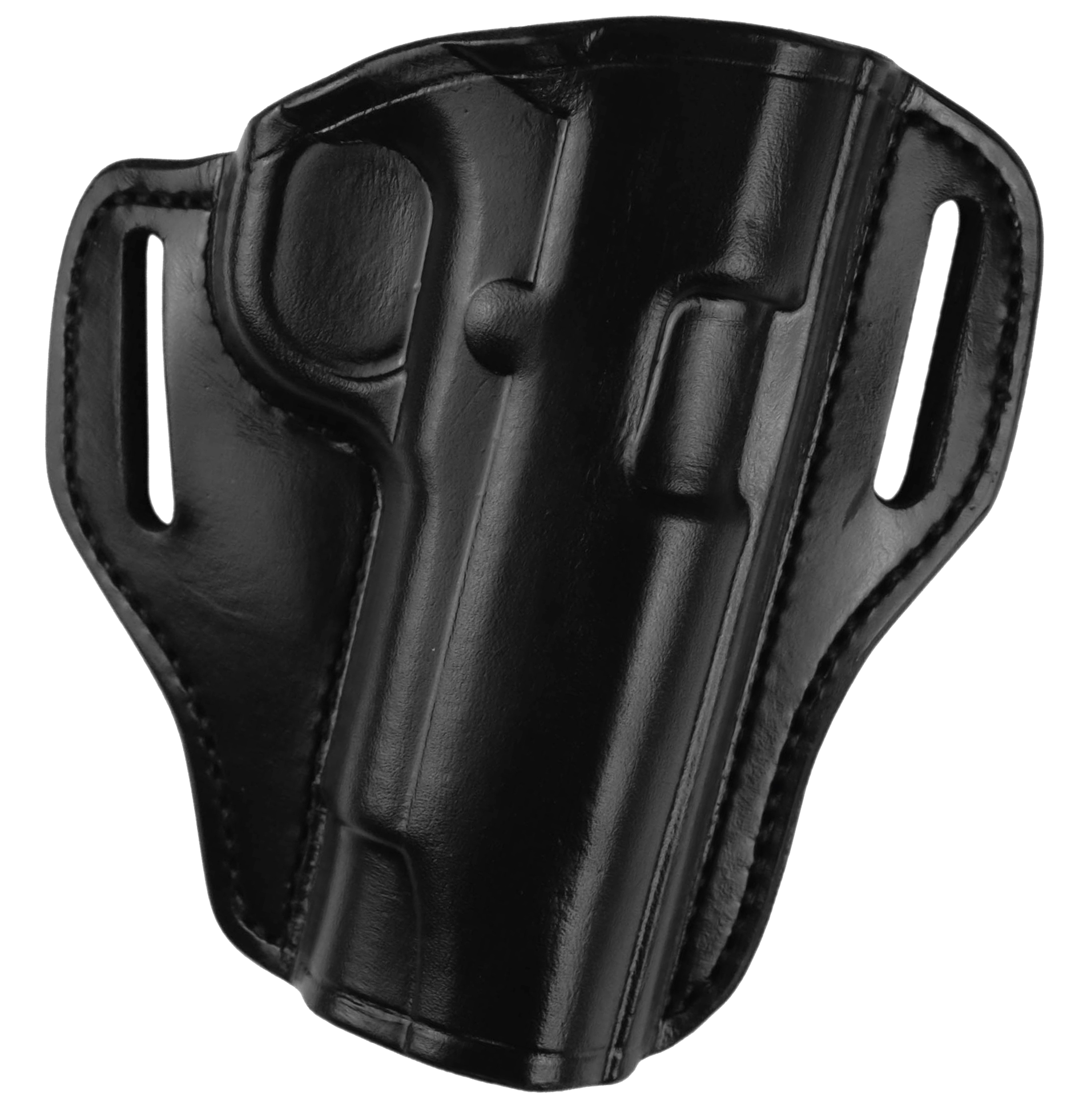 Bianchi 25022 57 RemedyOWB Size 11 Black Leather Belt Slide Compatible w/Ruger Security-9/Glock 19/23/32/45Belt 1.50" Wide Right Hand