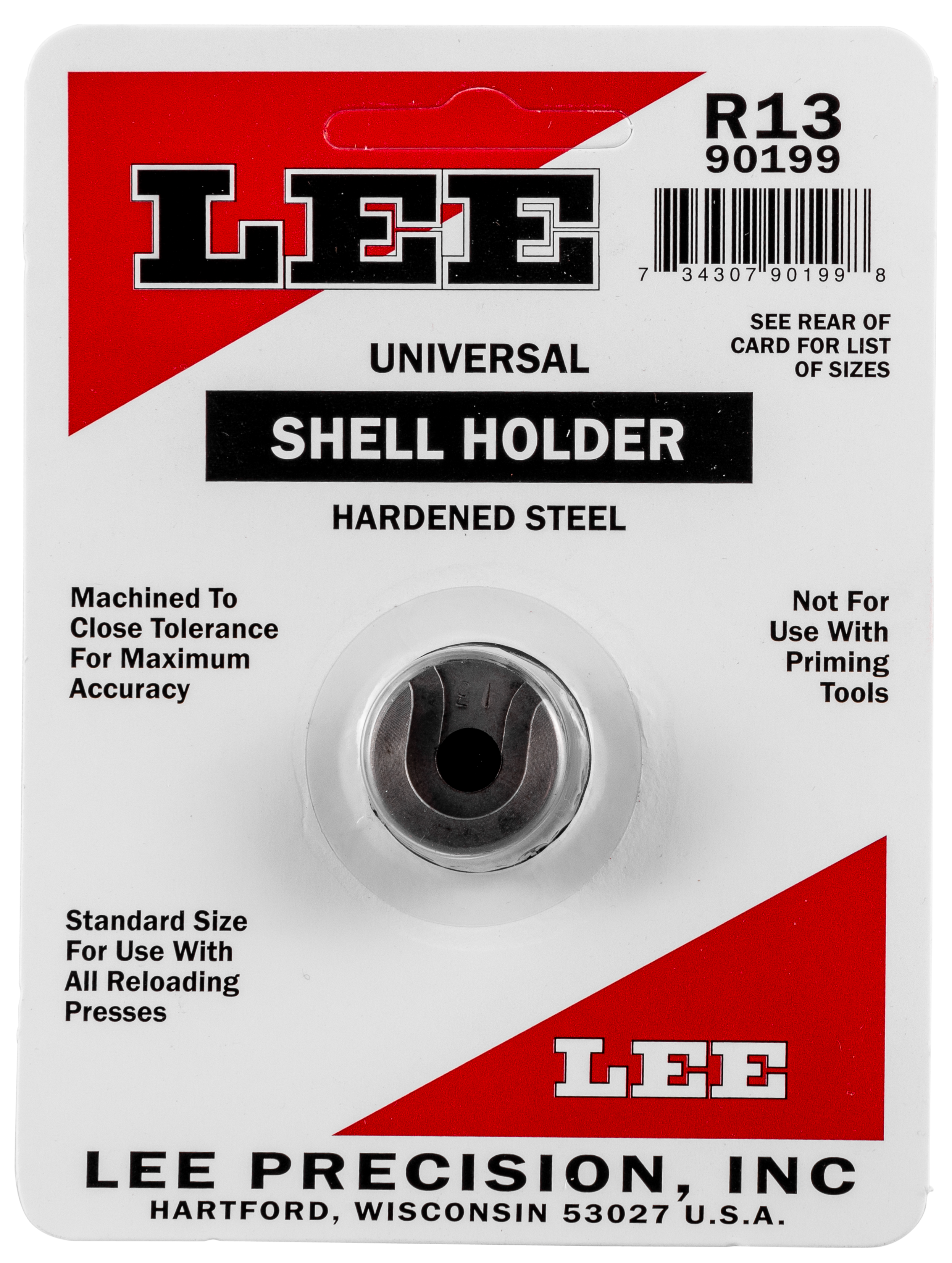 Lee 90199 #1 Shell Holder Each 45 Automatic Rimmed #13