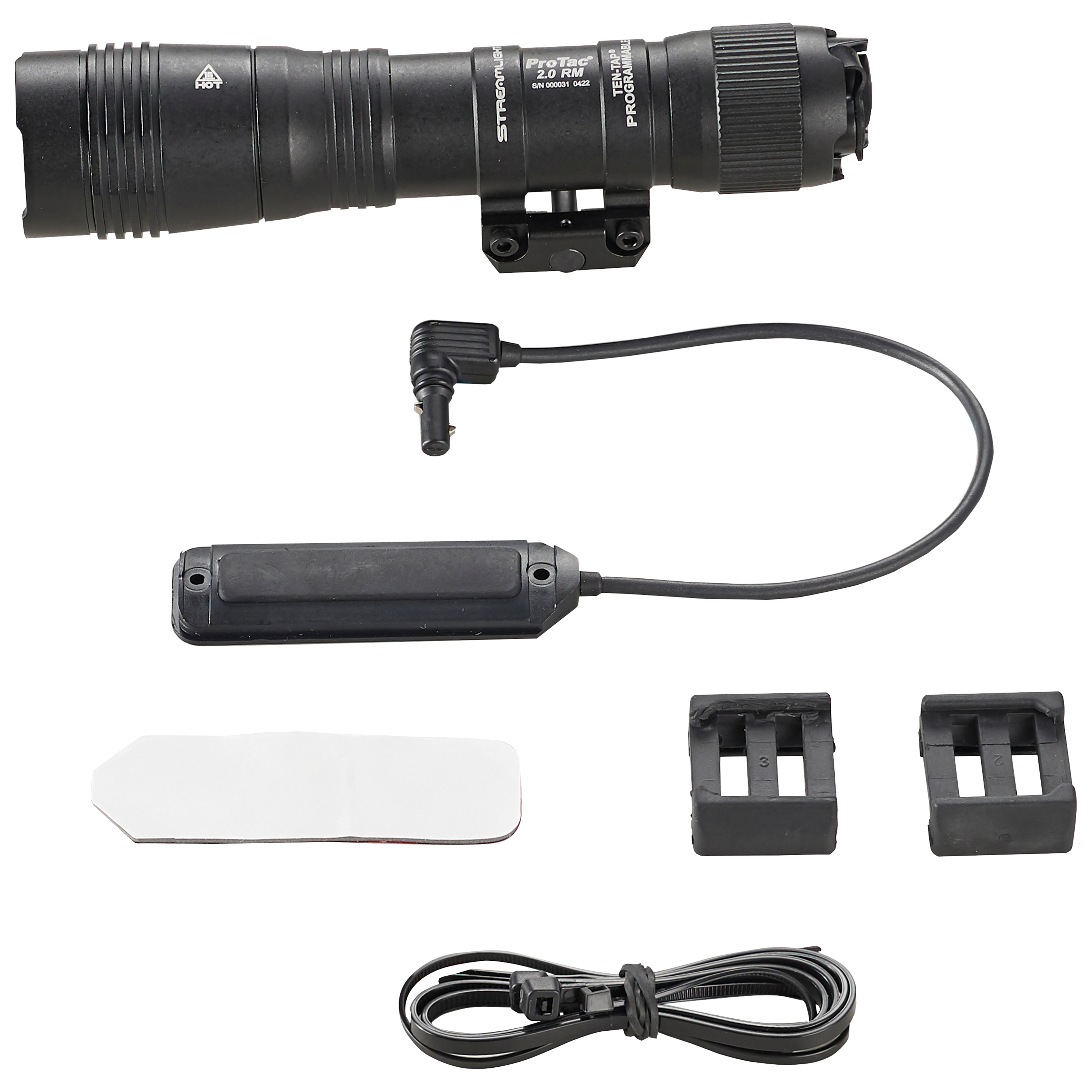 Streamlight ProTac Rail Mount 2.0 Weapon Light with Remote Switch with SL-B50 Rechargeable Battery Aluminum Black