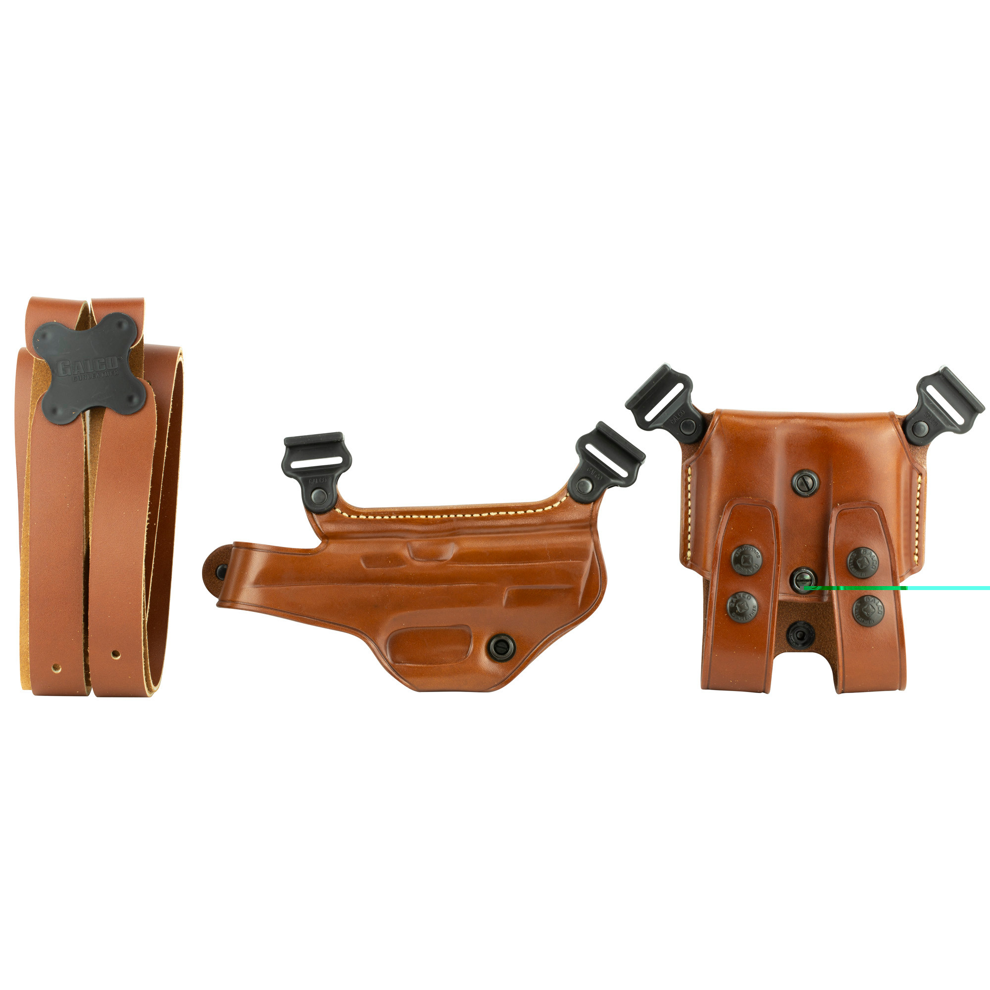 Galco MC472 Miami Classic Shoulder System Size Fits Chest Up To 56" Tan Leather Fits S&W M&P Fits S&W M&P Compact Fits S&W M&P 2.0 Right Hand