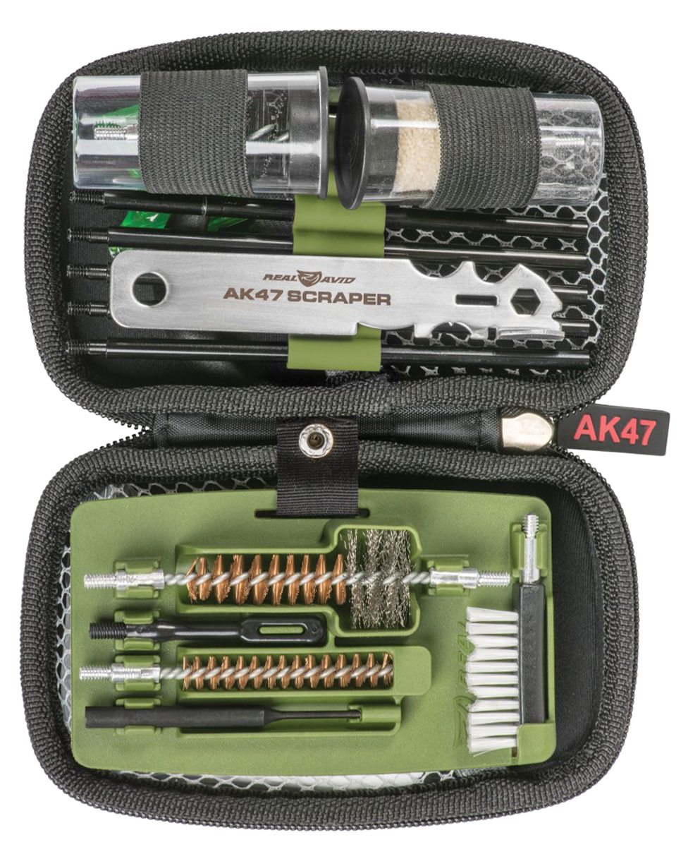 Real Avid AVGCKAK47 Gun Boss Cleaning Kit AK47/Green Weather Proof Ballistic Nylon Case