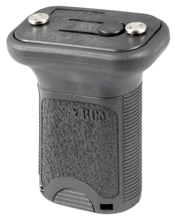 BCM VGSKMBLK BCMGunfighter Short Vertical Grip Made of Polymer With Black Aggressive Textured Finish with Storage Compartment for Keymod Rail