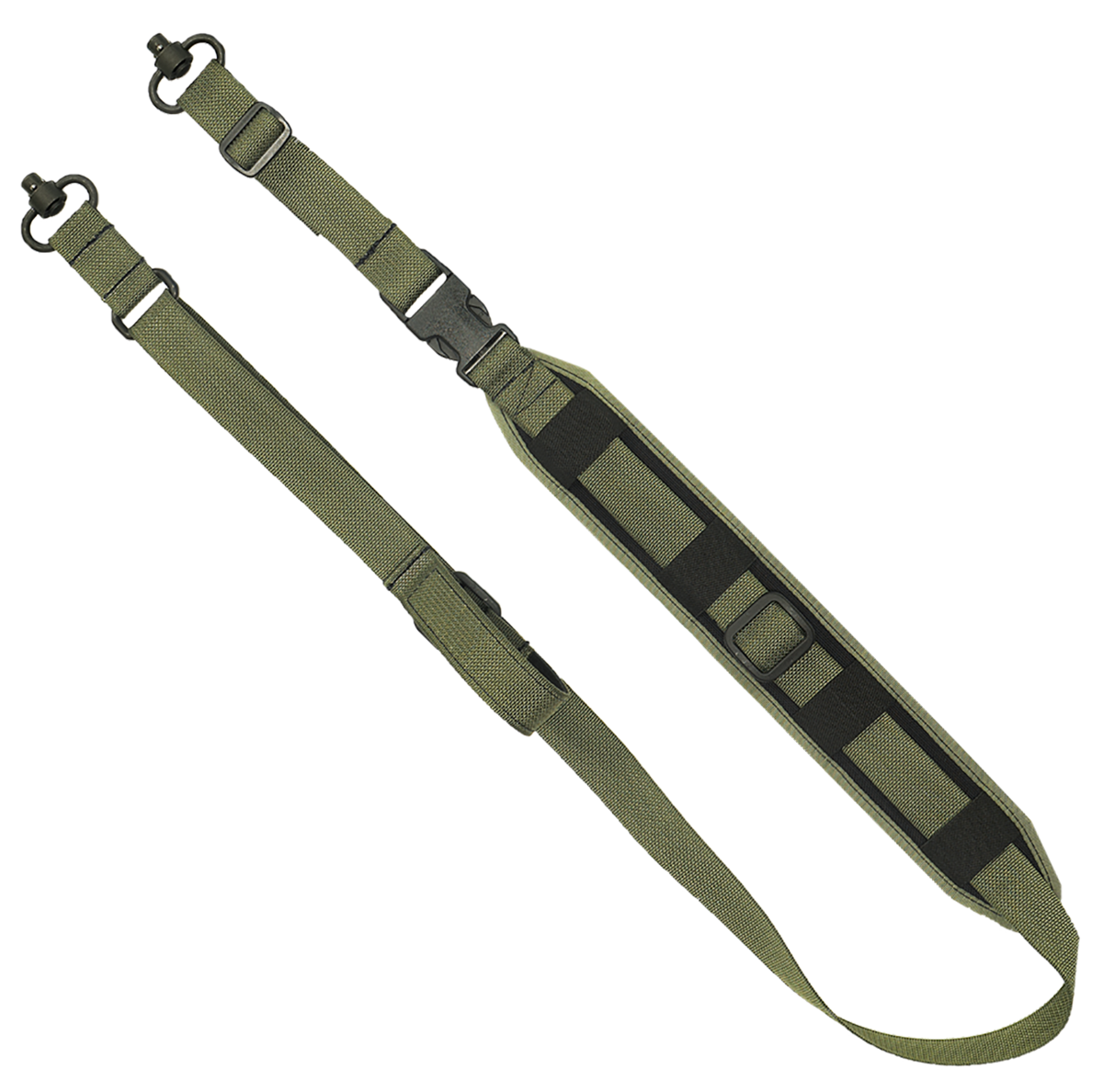 GrovTec US Inc GTSL129 QS 2-Point Sentinel with Coyote Brown Finish, Adjustable Design & Push Button Swivels for Rifle/Shotgun
