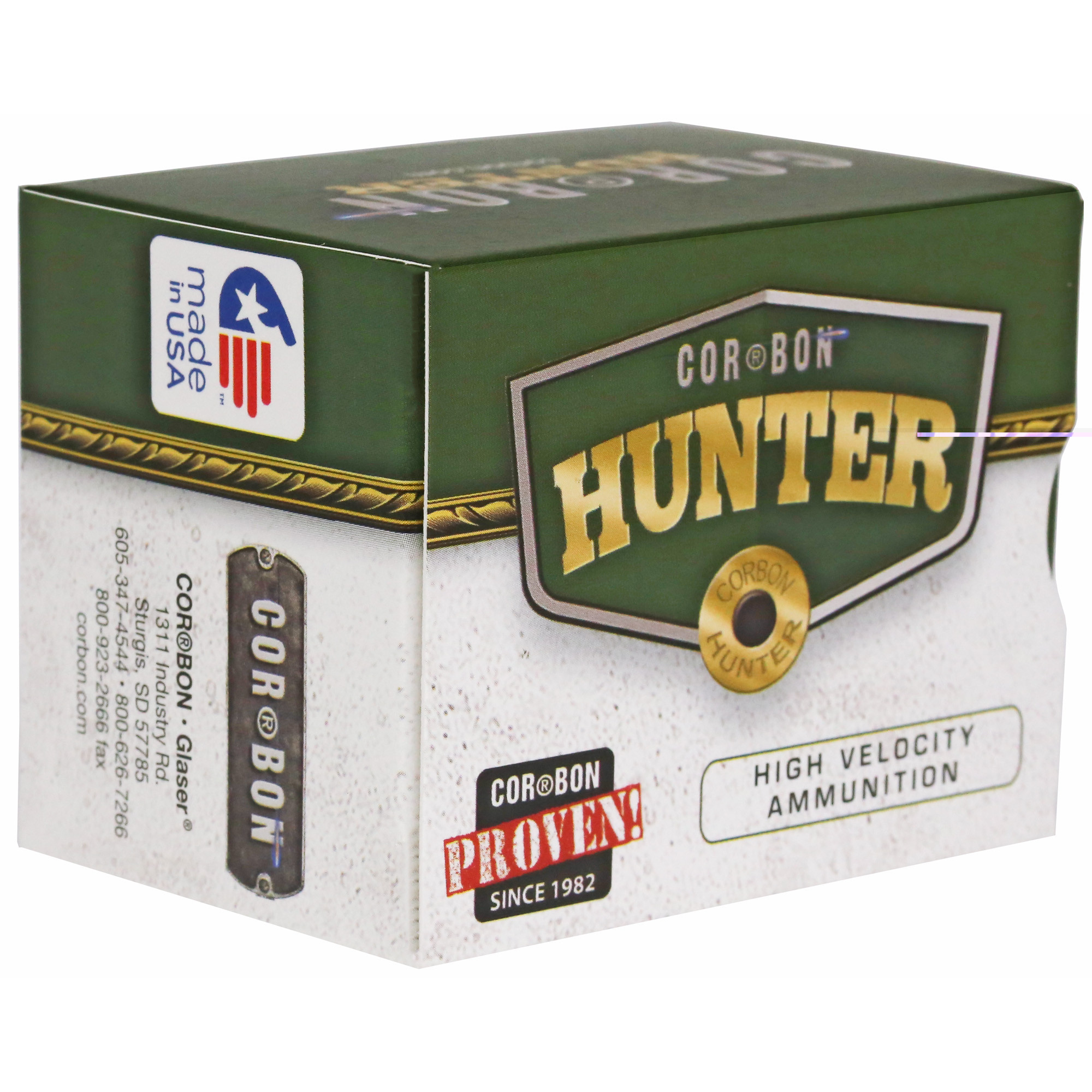 CorBon Hunting 500 S&W 440 Grain Hard Cast 12 Round Box 500SW440H