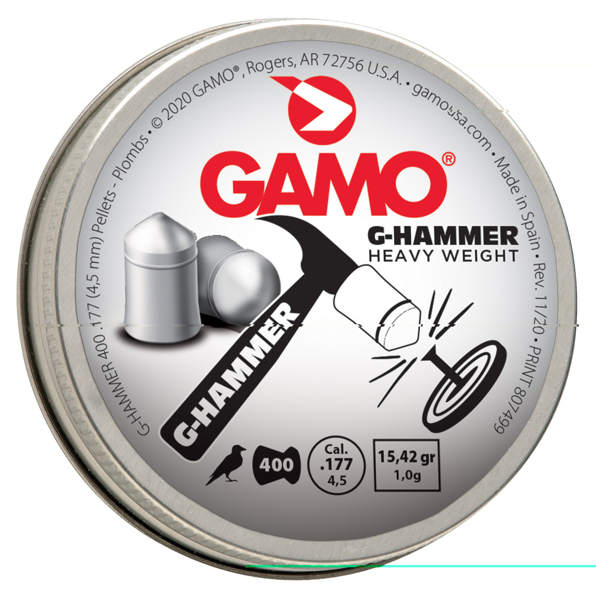 Gamo G-hammer Pellets .177 400pk
