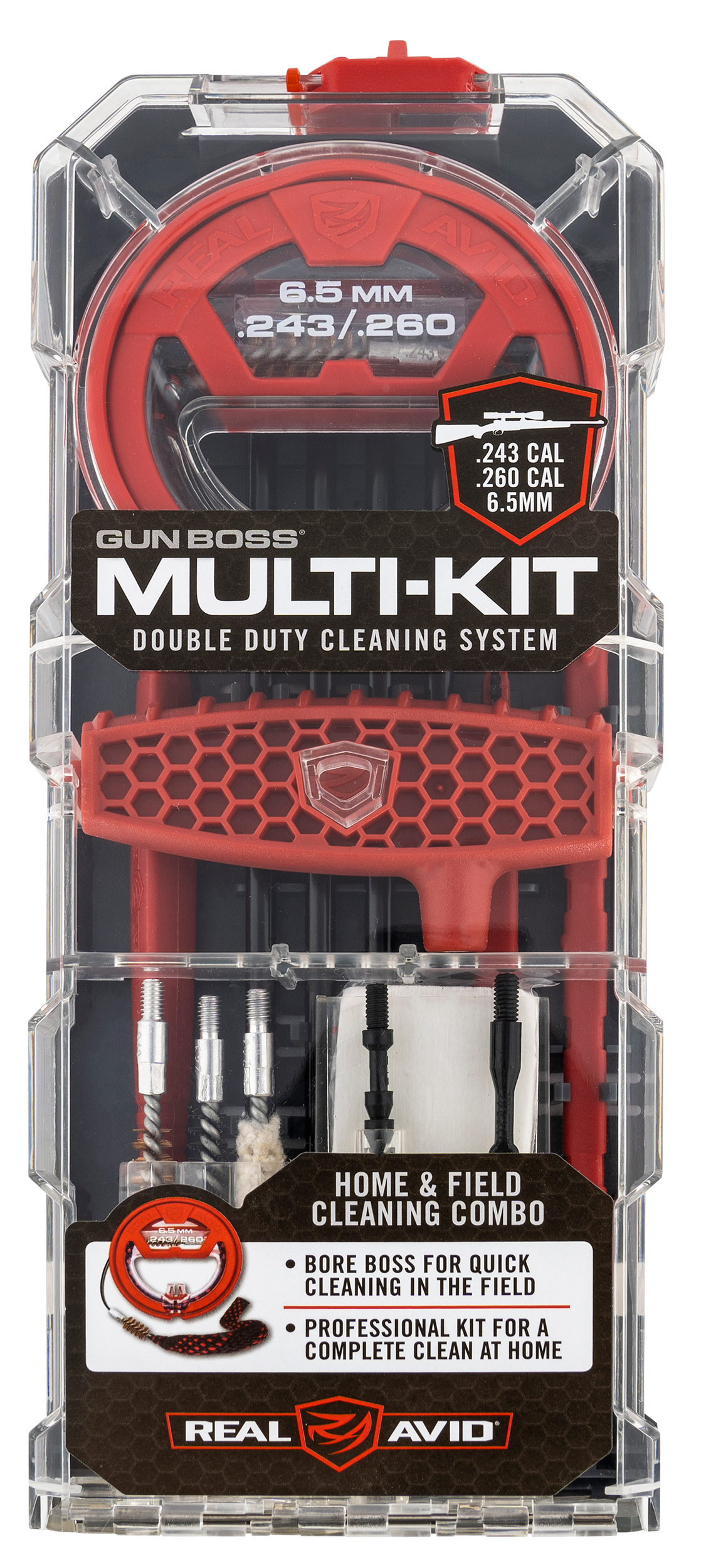 Real Avid AVGBMK243 Gun Boss Multi-Kit 6.5 Cal 243 Cal 260 Cal Rifle