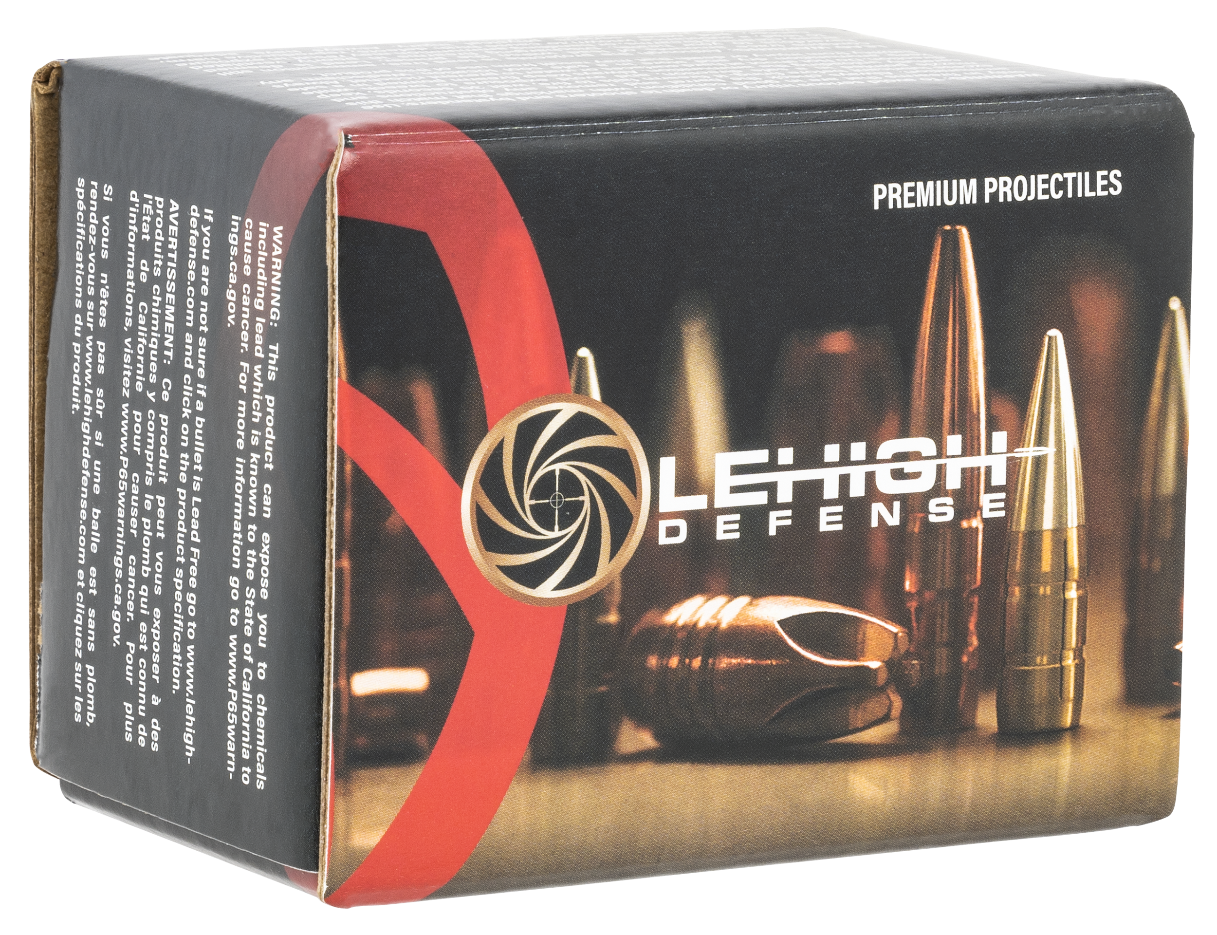 Lehigh Defense Controlled Chaos Bullets 22 Caliber (224 Diameter) 62 Grain Fracturing Copper Hollow Point Boat Tail Lead-Free
