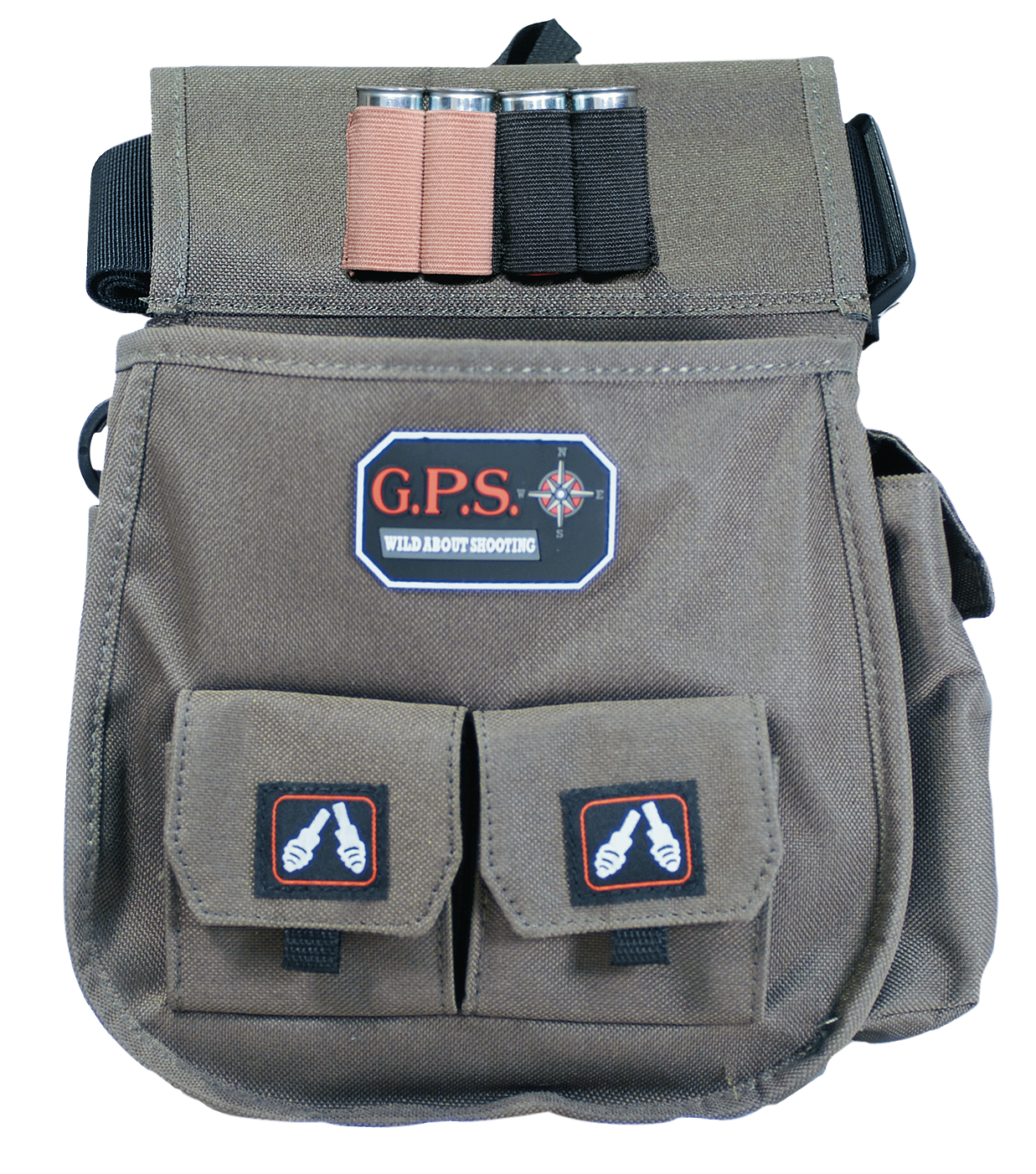 G.P.S. Deluxe Shotgun Shell Pouch with Belt Canvas