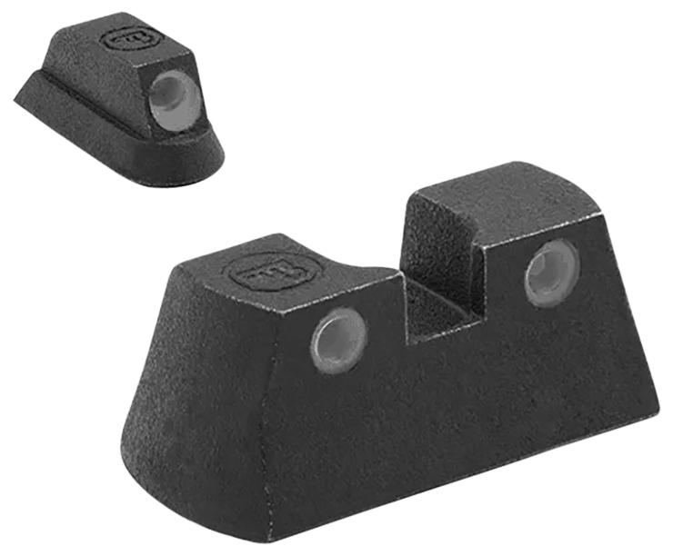 Meprolight USA 177753101 Tru-DotBlack | Green Tritium Front Sight Green Tritium Rear Sight Set