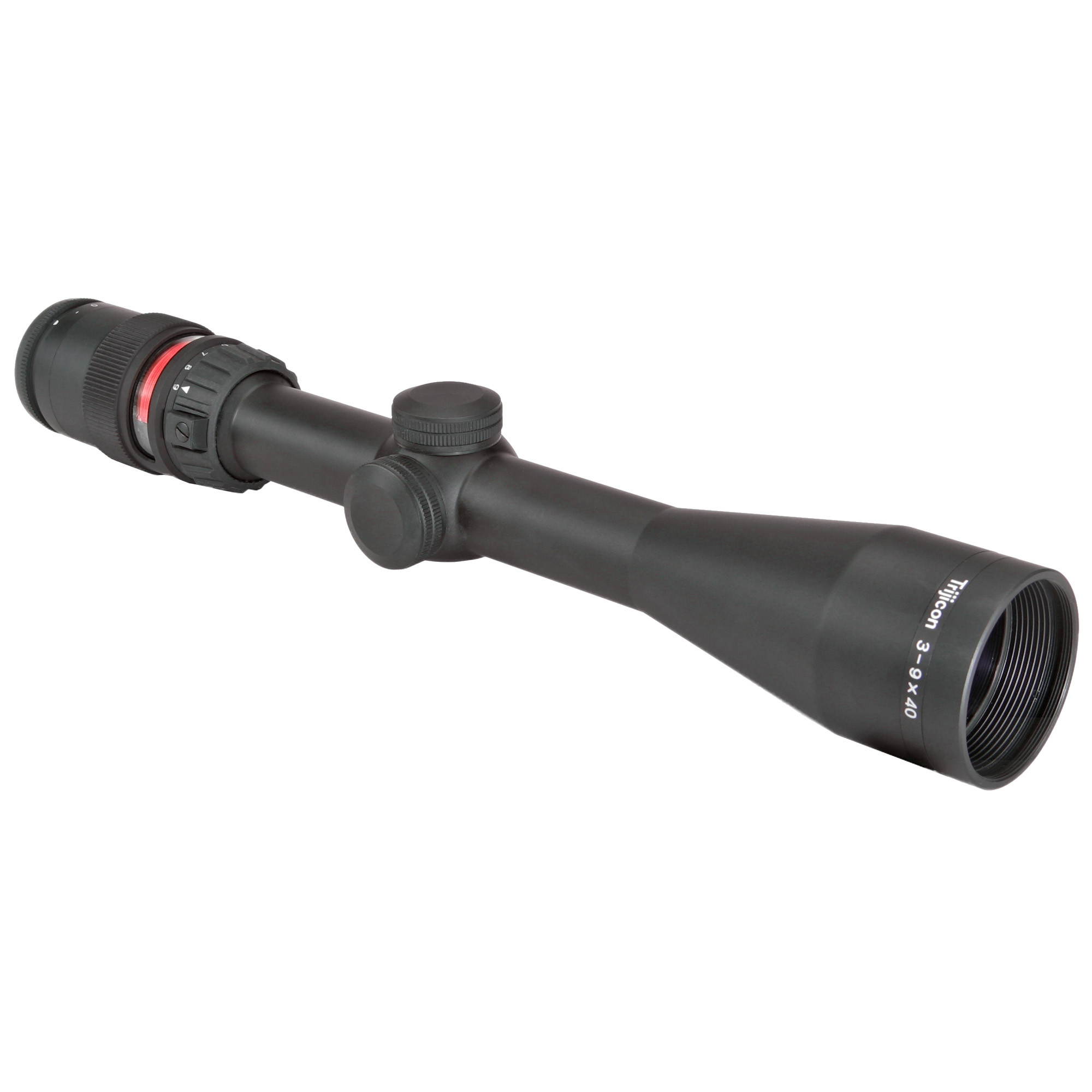 Trijicon 3-9x40 AccuPoint Rifle Scope Matte, Red Triangle Post