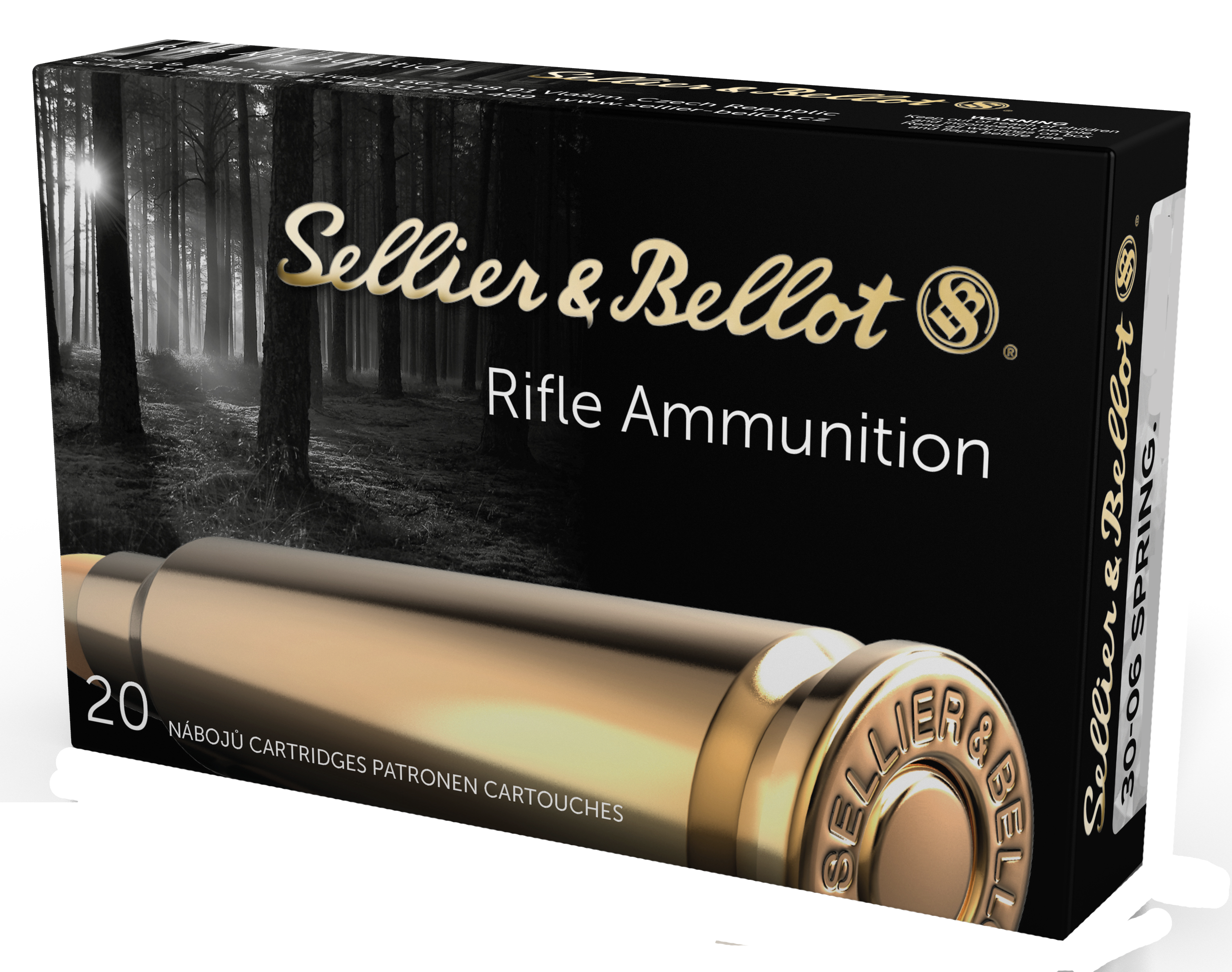 Sellier & Bellot SB3006F Rifle30-06 Springfield 147 gr 2920 fps FMJ20 Bx/20 Cs