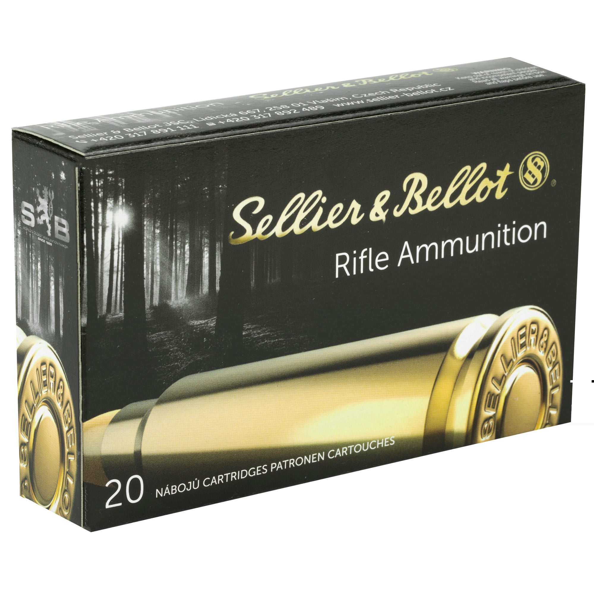 Sellier & Bellot SB6555B Rifle6.5x55 Swedish 140 gr 2602 fps Soft Point (SP) 20 Bx/20 Cs