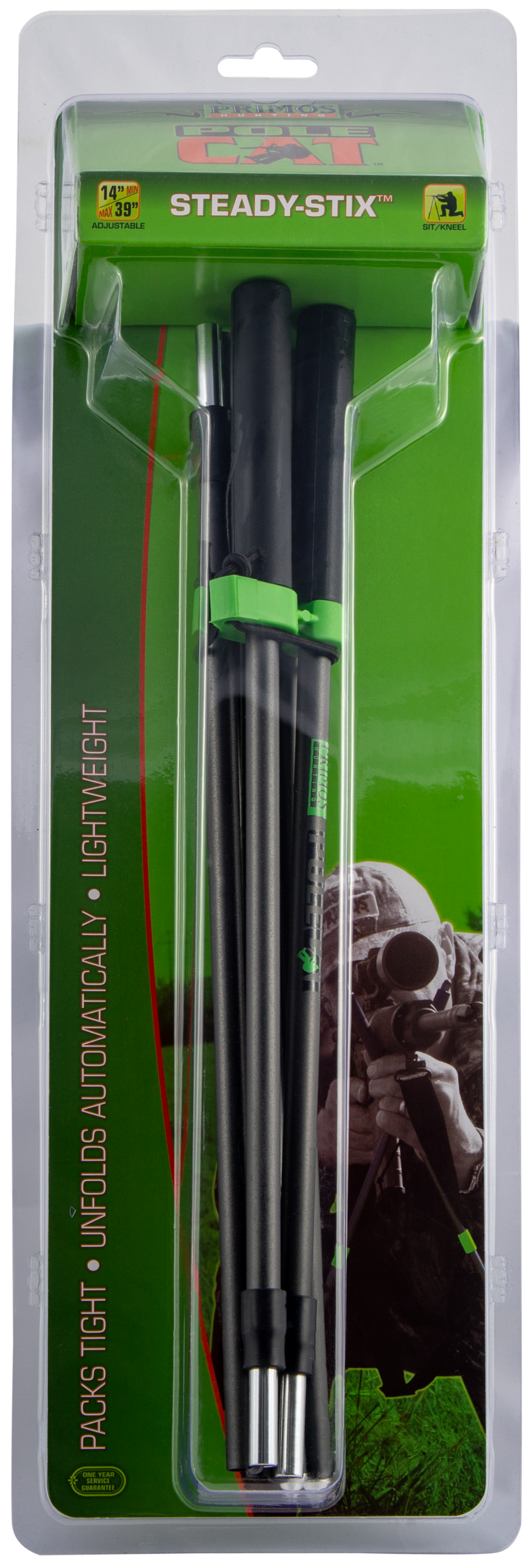 Primos 65488 Steady-StixShooting Stick Black 15-40" Metal