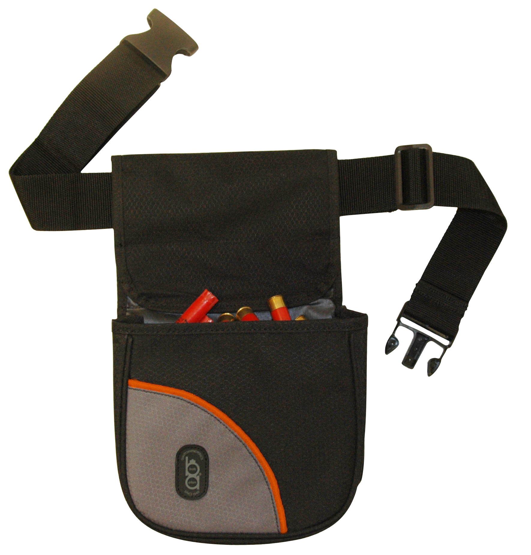 Bob Allen 430 Club Series Divided Shell Pouch with Belt Nylon Black
