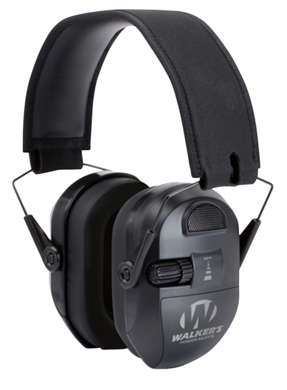 Walker's Ultimate Power Muff Electronic Earmuffs (NRR 26dB) Black