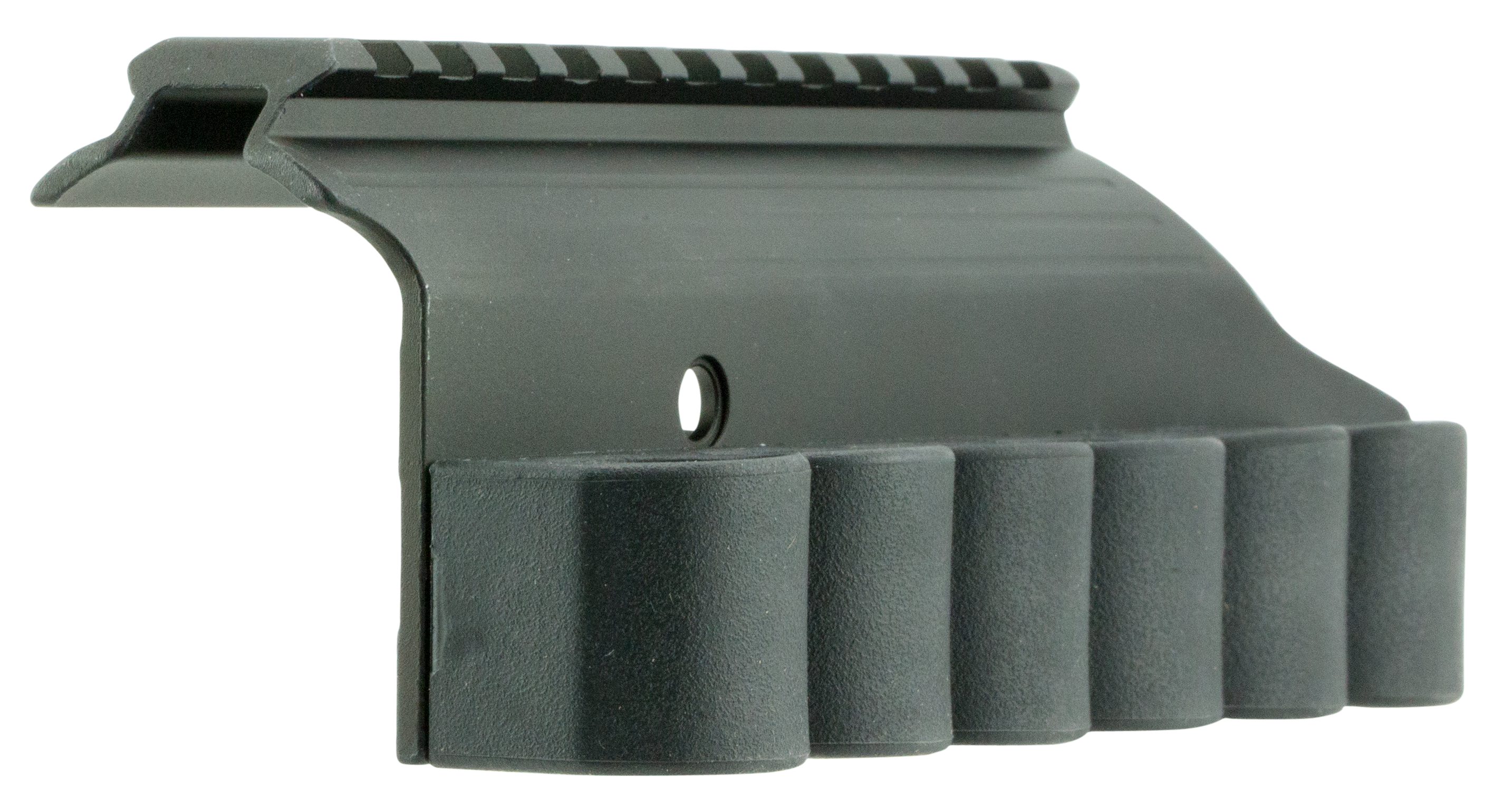 TacStar 1081029 Sidesaddle Rail MountShotgun 12 Gauge Black Polymer w/Aluminum Mounting Plate with Rail Mossberg 500 and 590 models