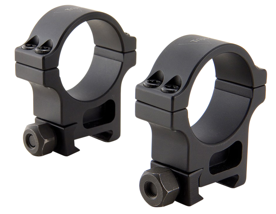 Trijicon AC22003 Scope Ring Set Picatinny Rail 34mm Tube Black Hardcoat Anodized Aluminum