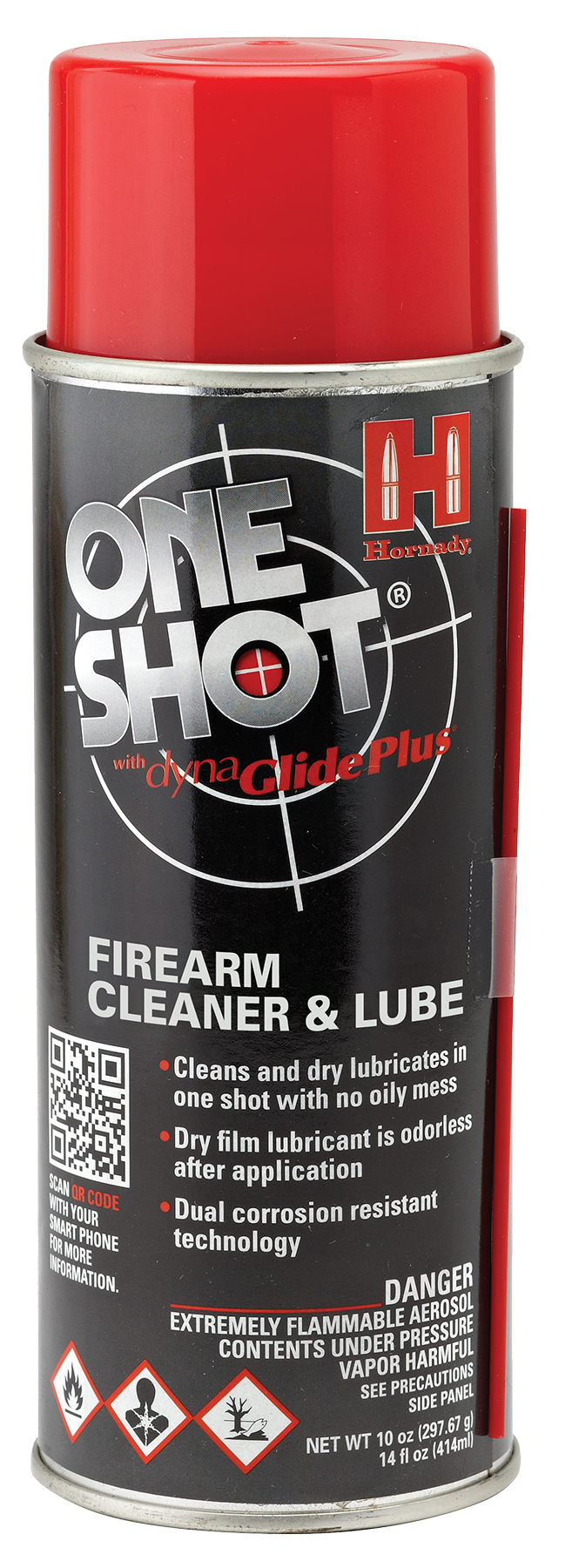 Hornady 99901 One Shot Gun Cleaner & Lube Against Corrosion & Lubricates 10 oz Aerosol