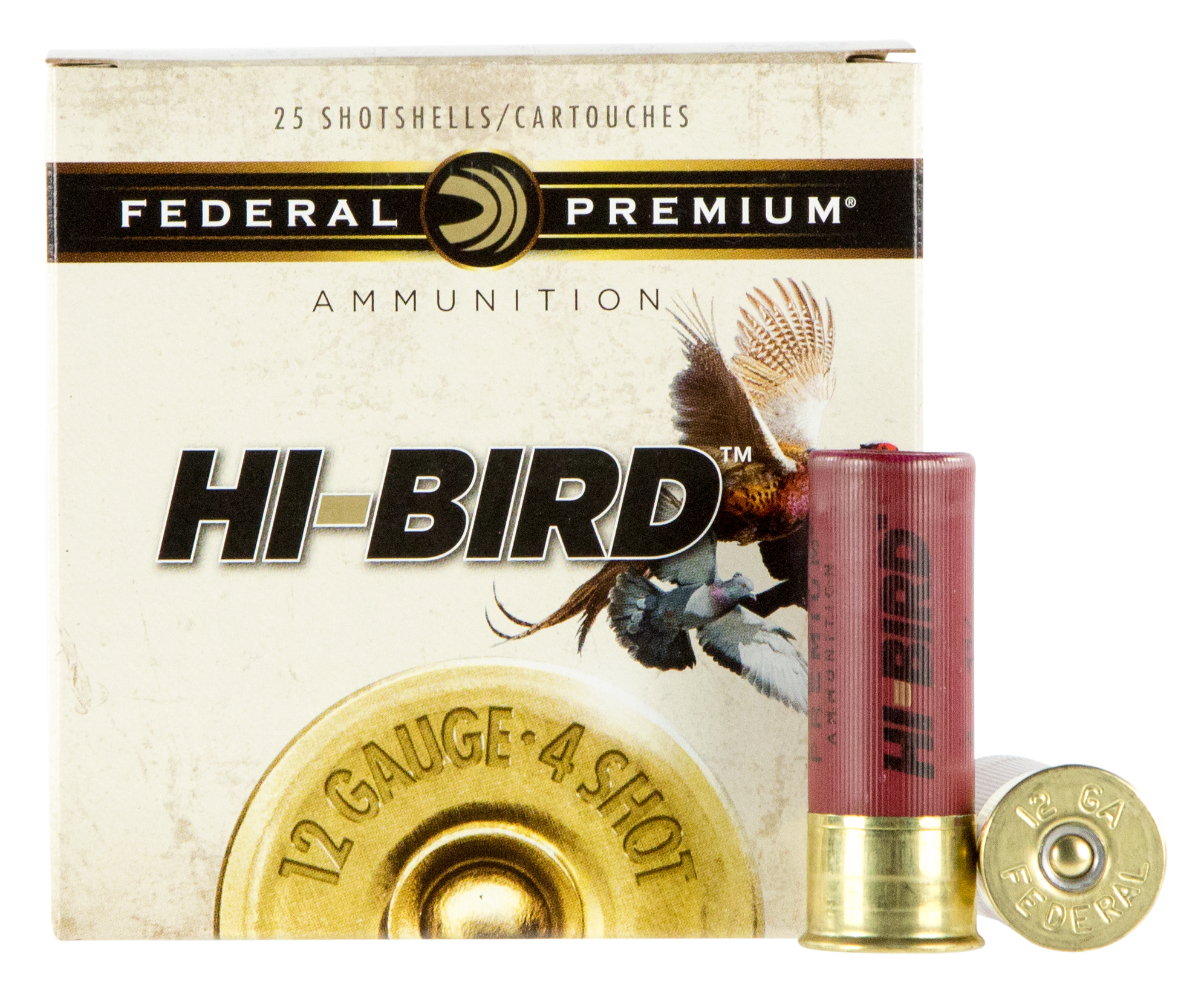 Federal HVF12H5 Premium Hi-Bird 12 Gauge 2.75" 1 1/4 oz 1350 fps 5 Shot 25ea