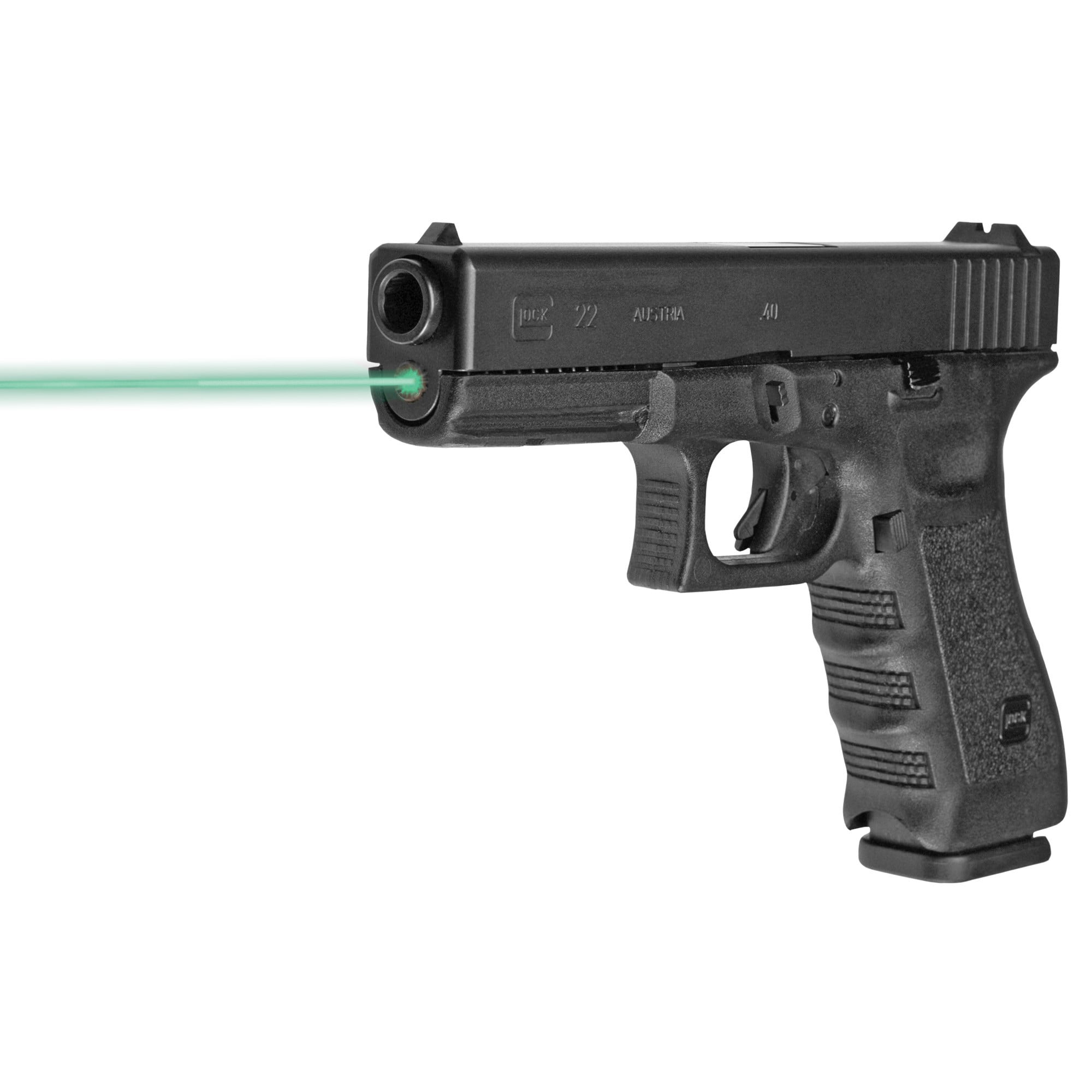 LaserMax LMS1141G Guide Rod Laser 5mW Green Laser with 520nM Wavelength, 20 yds Day/300 yds Night Range & Made of Aluminum for Glock 17, 22, 31, 37 Gen1-3