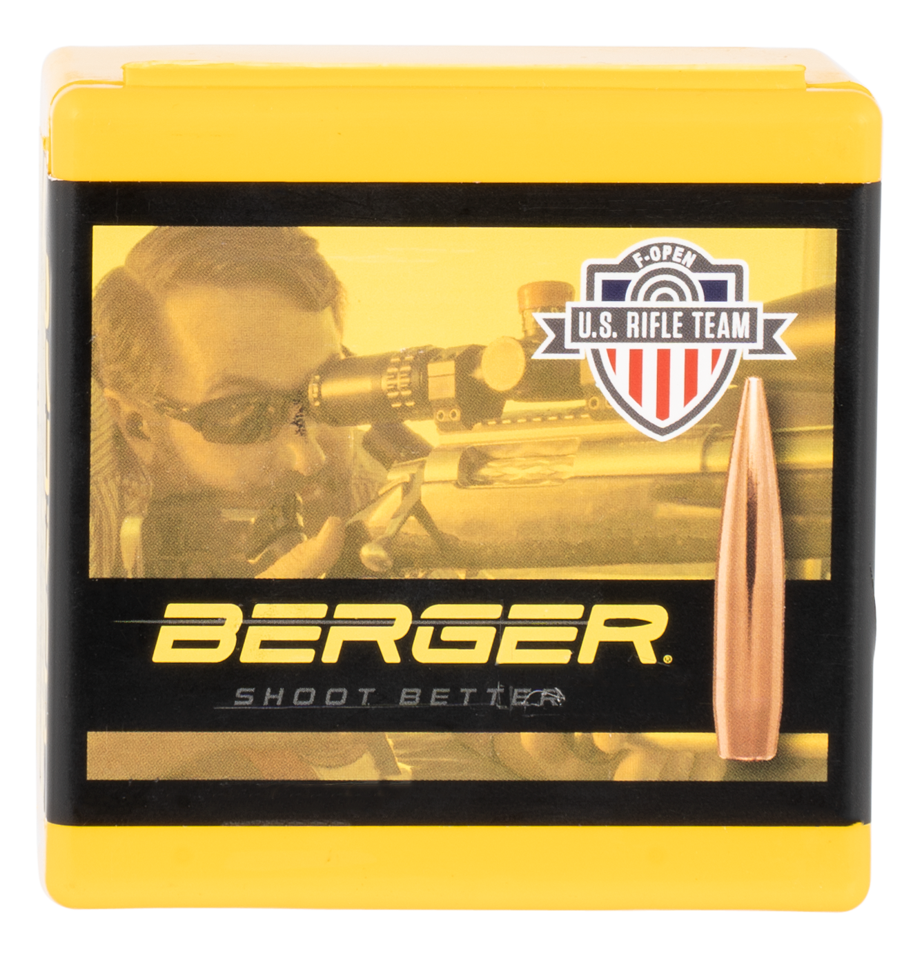 Berger Bullets 28408 Hybrid Target Target 7mm .284 184 gr F-Open Hybrid 100 Per Box