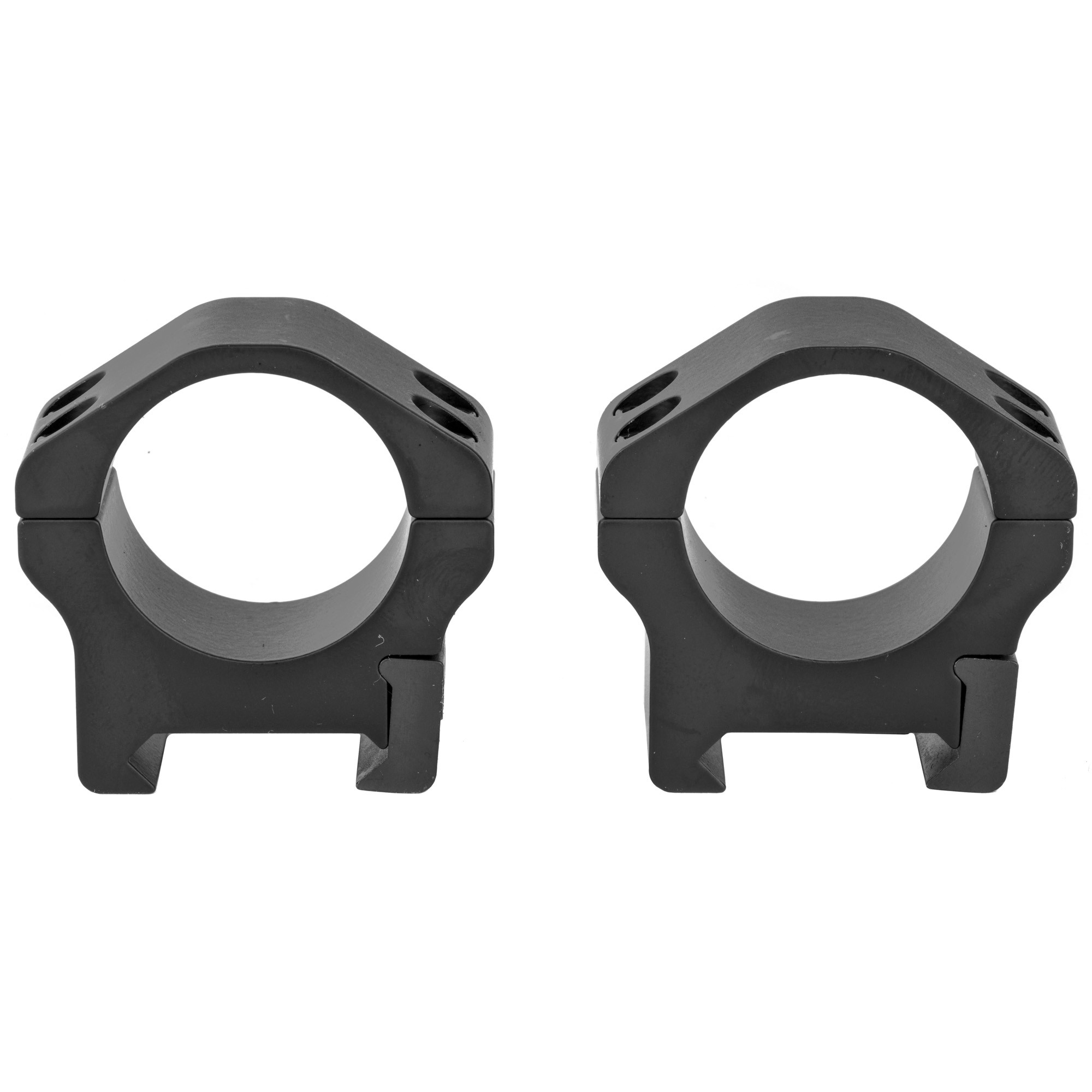 Warne 500M Maxima Horizontal Ring Set Matte Black Steel 1" Tube Low Fixed Maxima/Weaver/Picatinny Mount