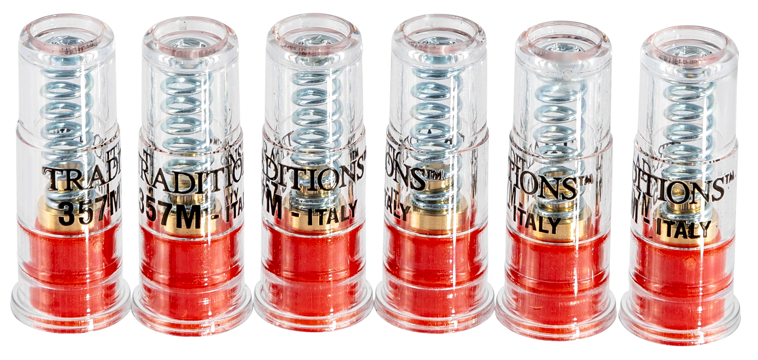 Traditions ASC357 Snap Caps357 Mag Plastic w/Brass Base 6 Per Box