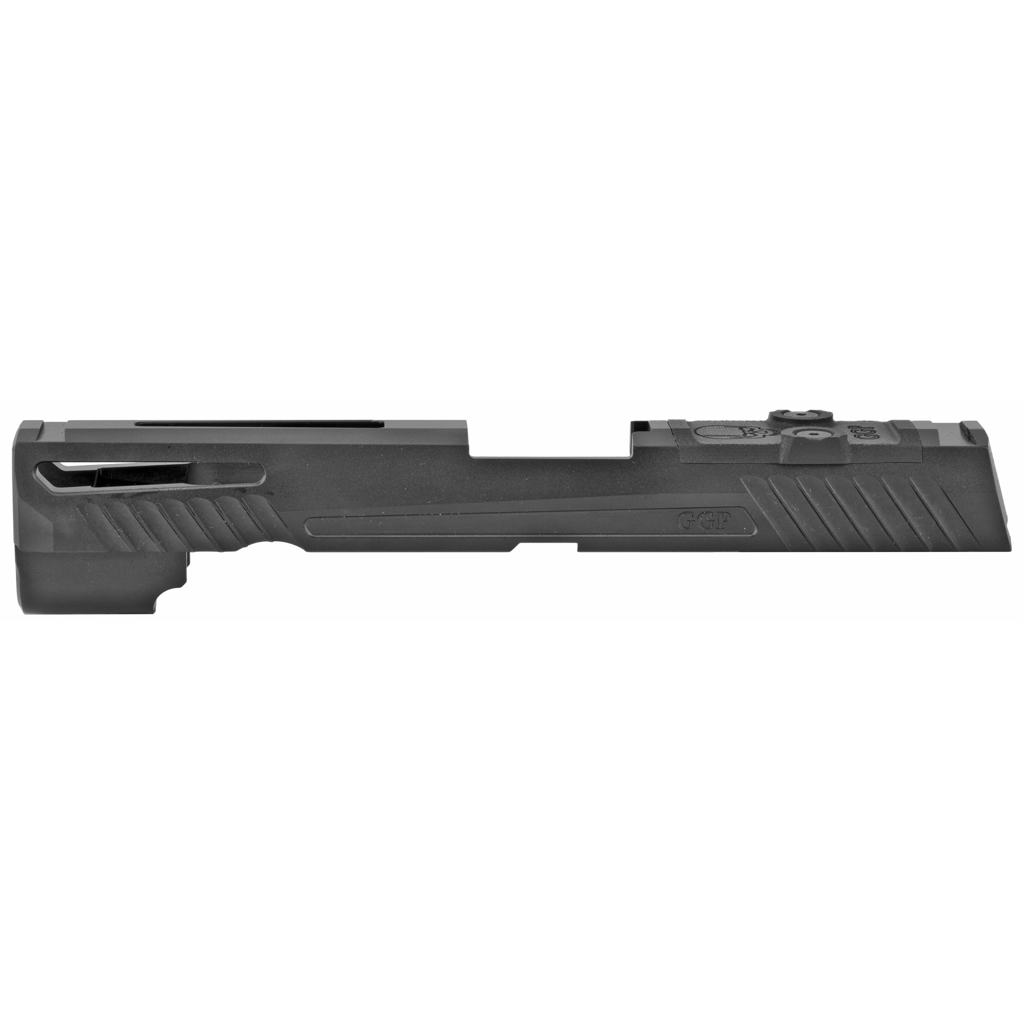 Grey Ghost Precision GGP320FGRY1 GGP320 Full Size Version 1 Slide Fits Sig P320 Full Size, Optic Cut Compatible w/Trijicon RMR, Leupold Deltapoint Pro Or Sig Romeo 1, 416 Stainless Steel w/Gray DLC Finish