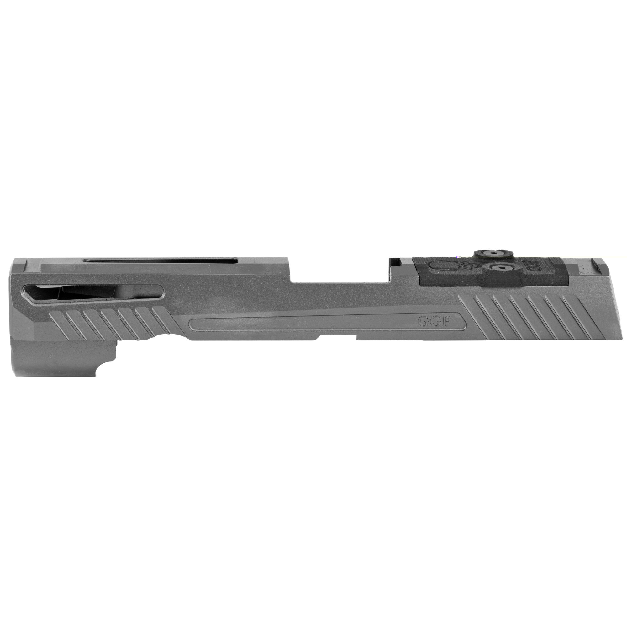 Grey Ghost Precision GGP320FGRY1 GGP320 Full Size Version 1 Slide Fits Sig P320 Full Size, Optic Cut Compatible w/Trijicon RMR, Leupold Deltapoint Pro Or Sig Romeo 1, 416 Stainless Steel w/Gray DLC Finish
